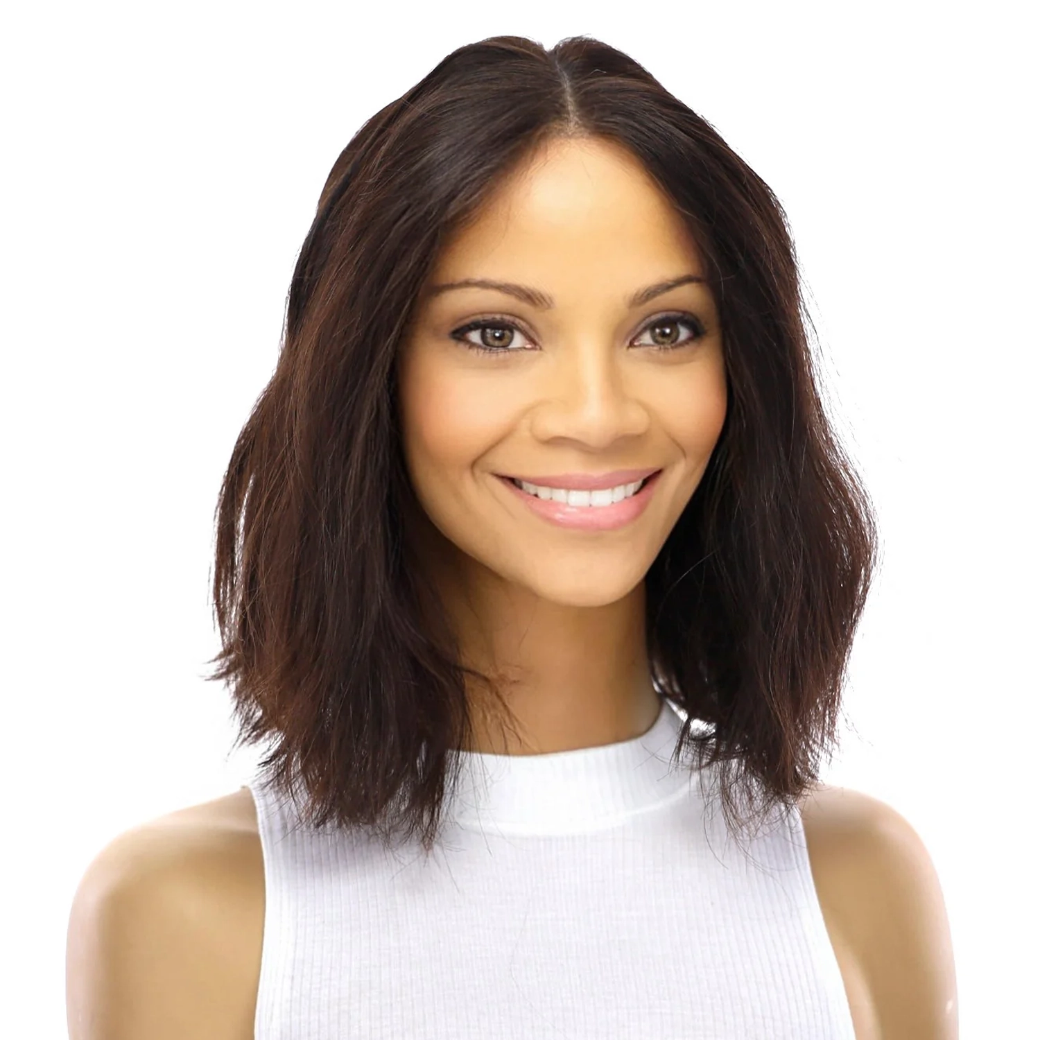 12" Divine Luxe Lace Top Wig #2 Neutral Dark Brown Wavy