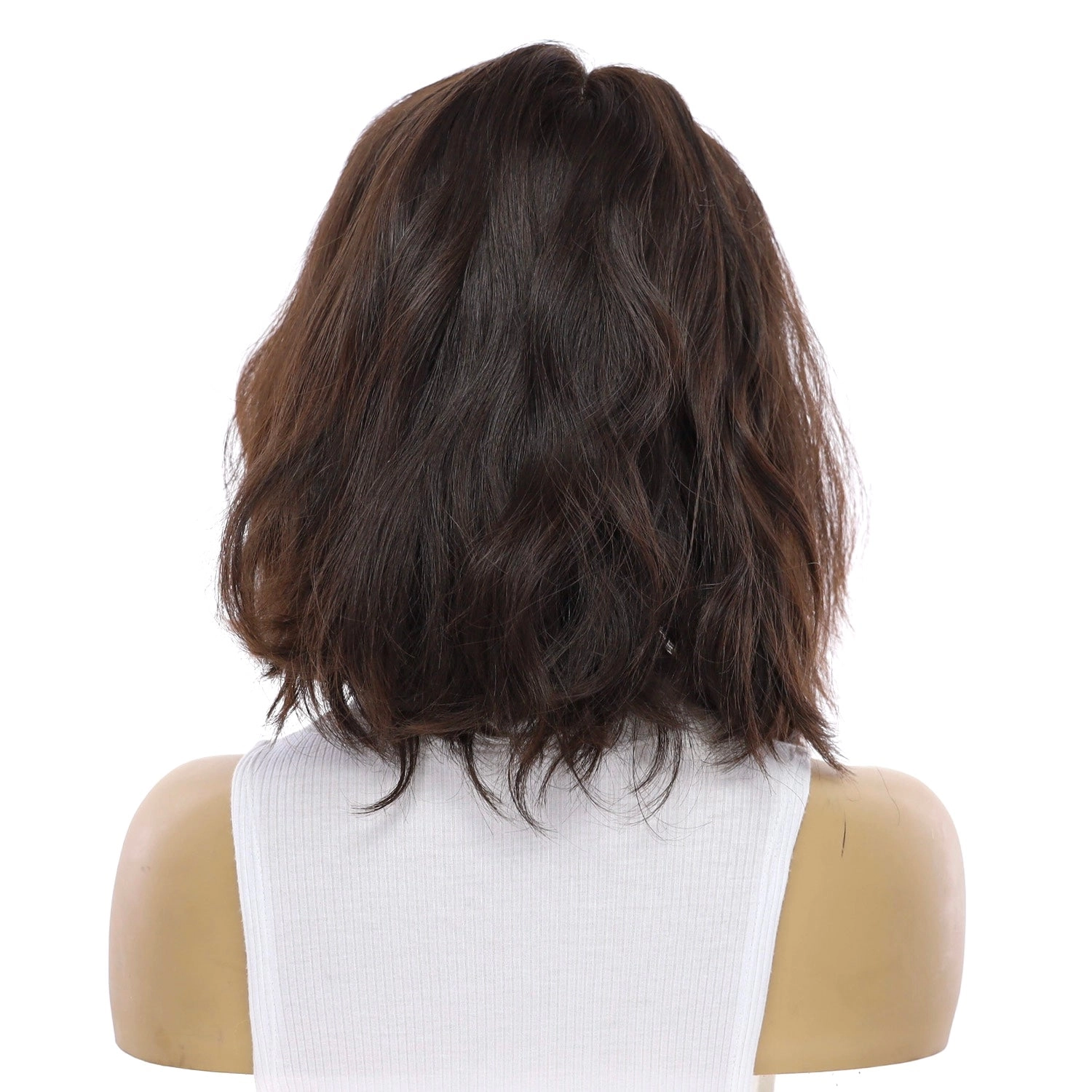 12" Divine Luxe Lace Top Wig #2 Neutral Dark Brown Wavy