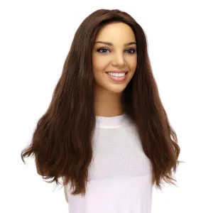 20" Divine Luxe Lace Top Topper #6 Neutral Medium Brown Wavy