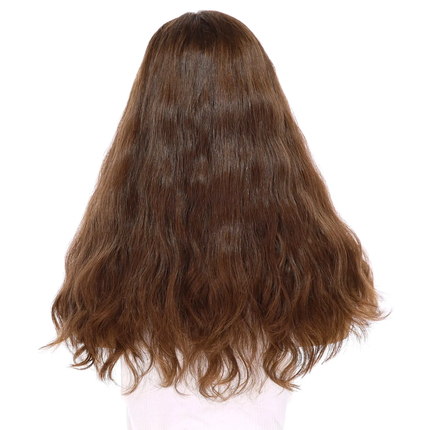 20" Divine Luxe Lace Top Topper #6 Neutral Medium Brown Wavy