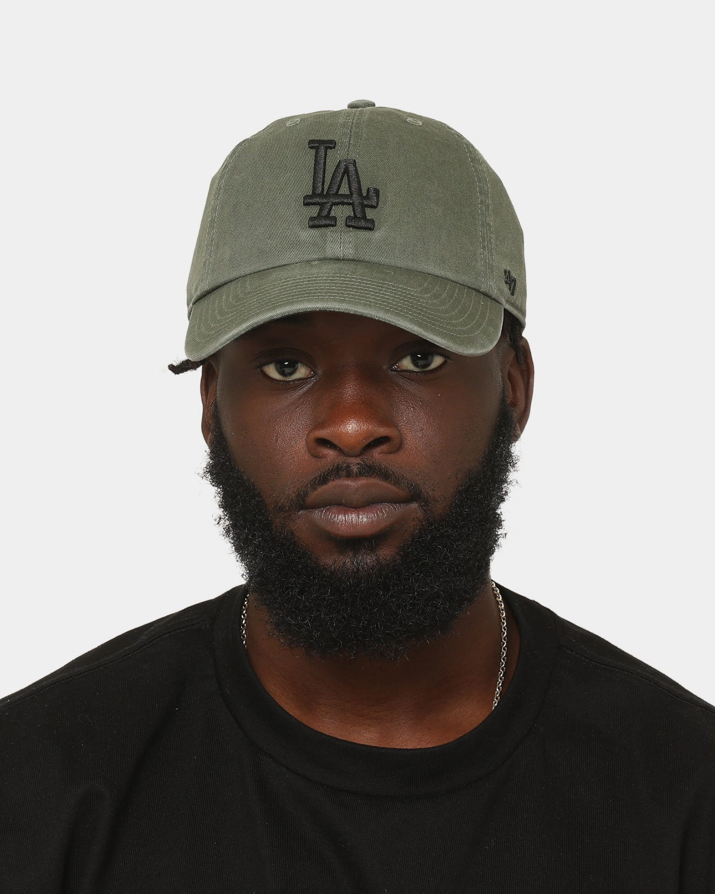 47 Brand Los Angeles Dodgers '47 Clean Up Strapback Moss