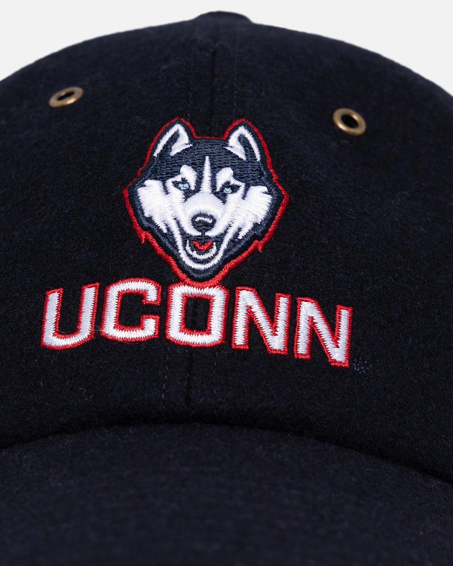 47 Brand UConn Huskies Wooly Clean Up Strapback Navy