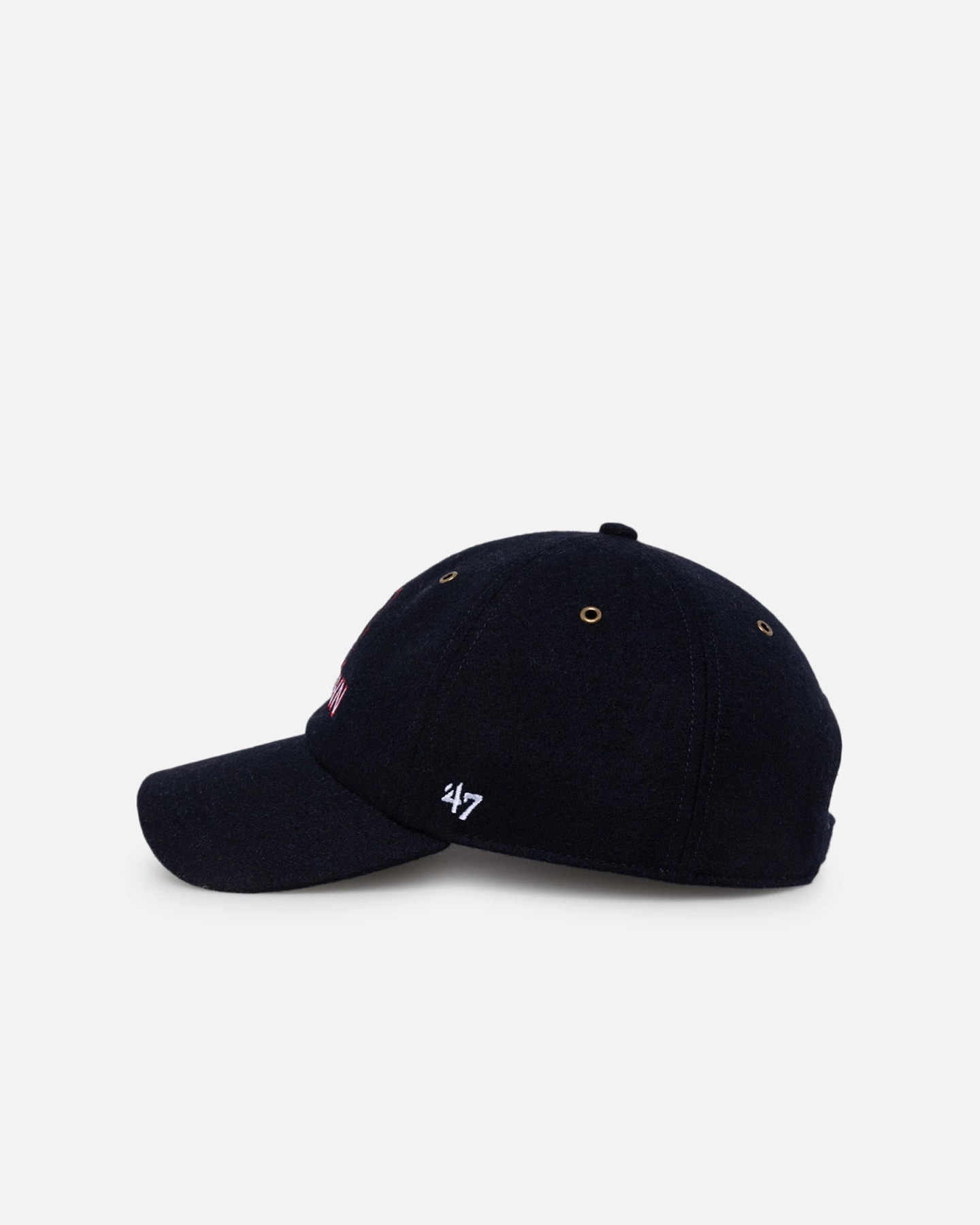 47 Brand UConn Huskies Wooly Clean Up Strapback Navy