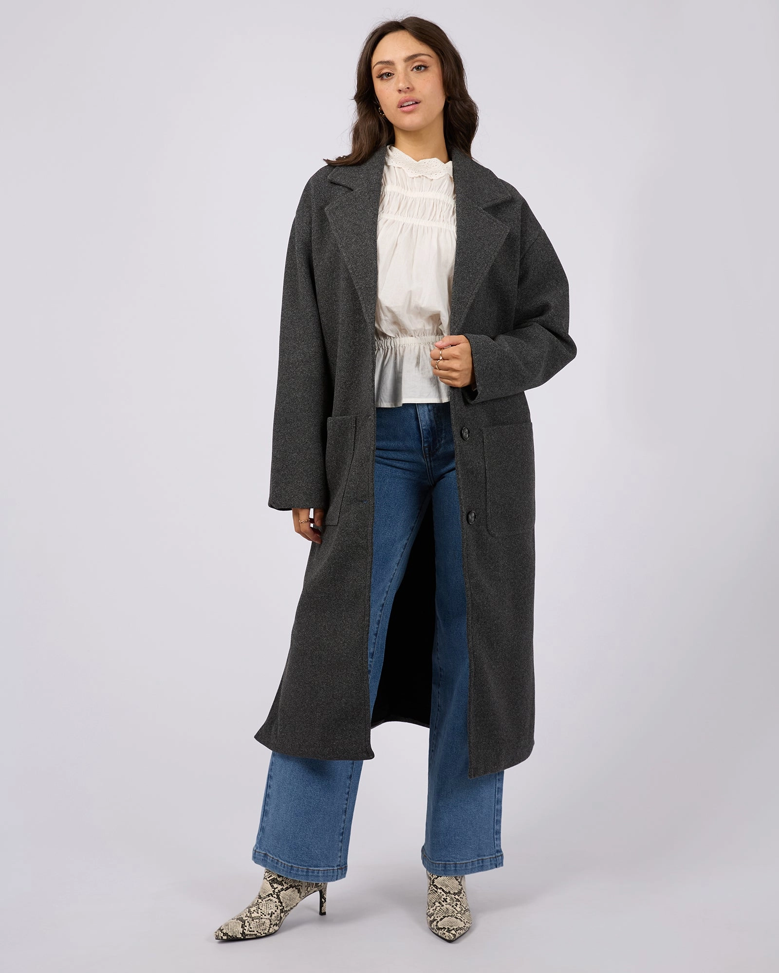 All About Eve Dion Coat Charcoal