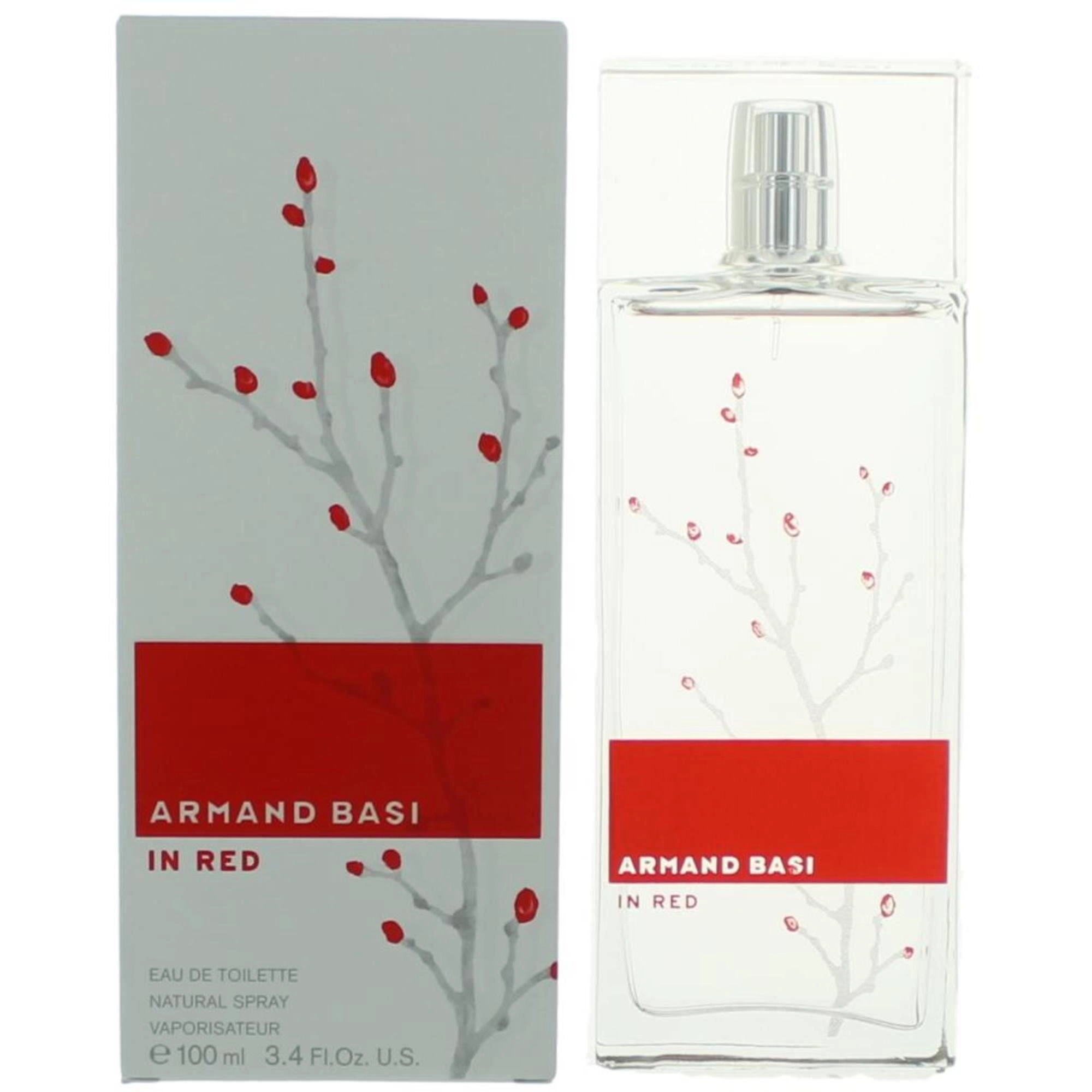 Armand Basi Women's Eau De Toilette Spray - Red Captivating and Natural Scent, 3.4 oz
