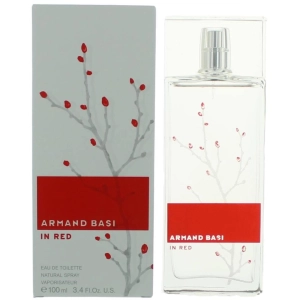 Armand Basi Women's Eau De Toilette Spray - Red Captivating and Natural Scent, 3.4 oz