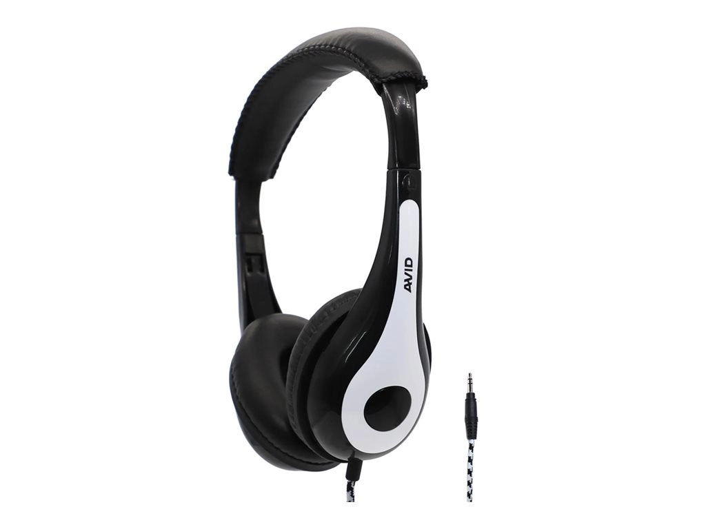 Avid AE-35 - Education - headphones - on-ear - wired - 3.5 mm jack - white (pack of 10) 1EDU-AE35WH-TNOMIC-10PK