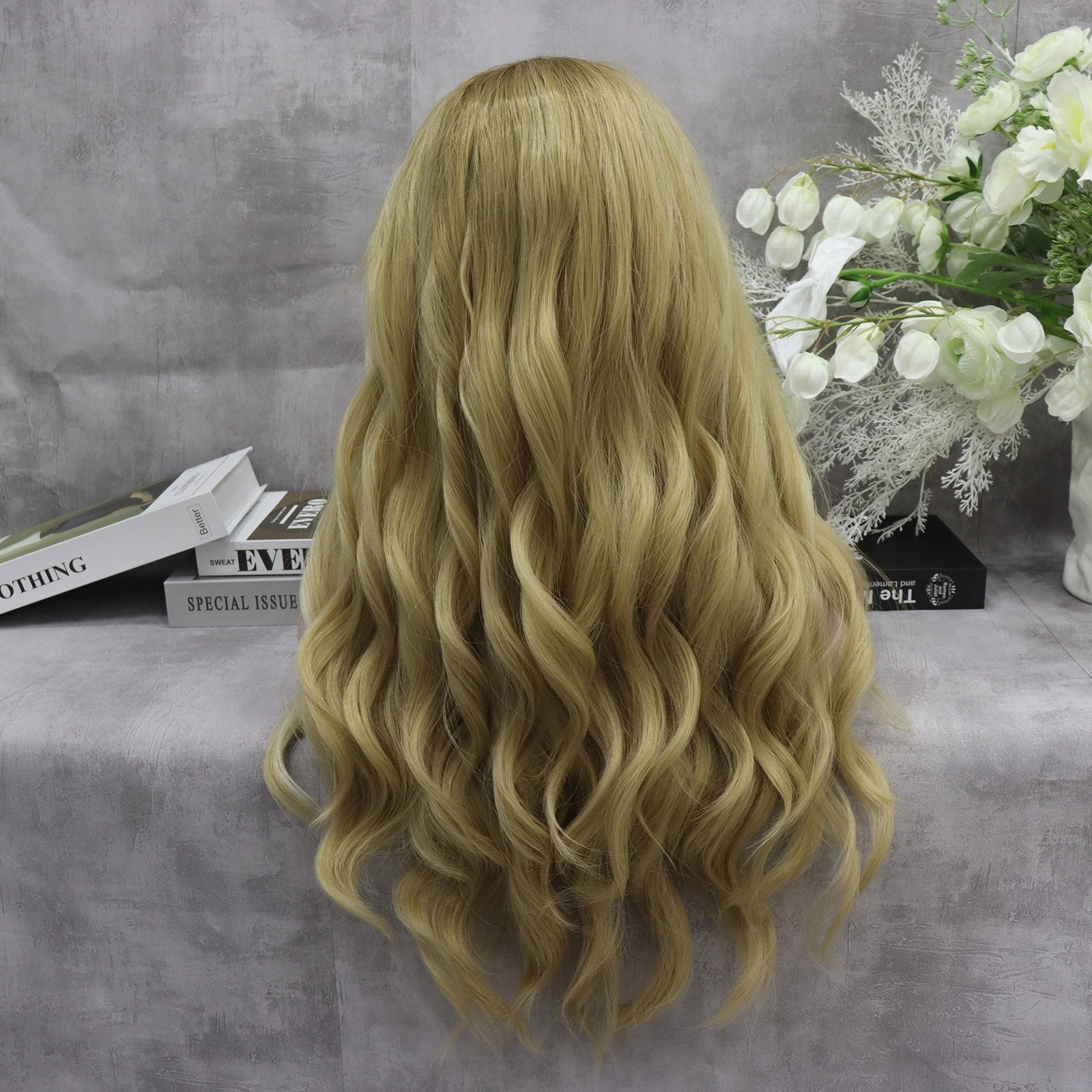 Blonde Brown Synthetic Lace Front Daily Wear Wig