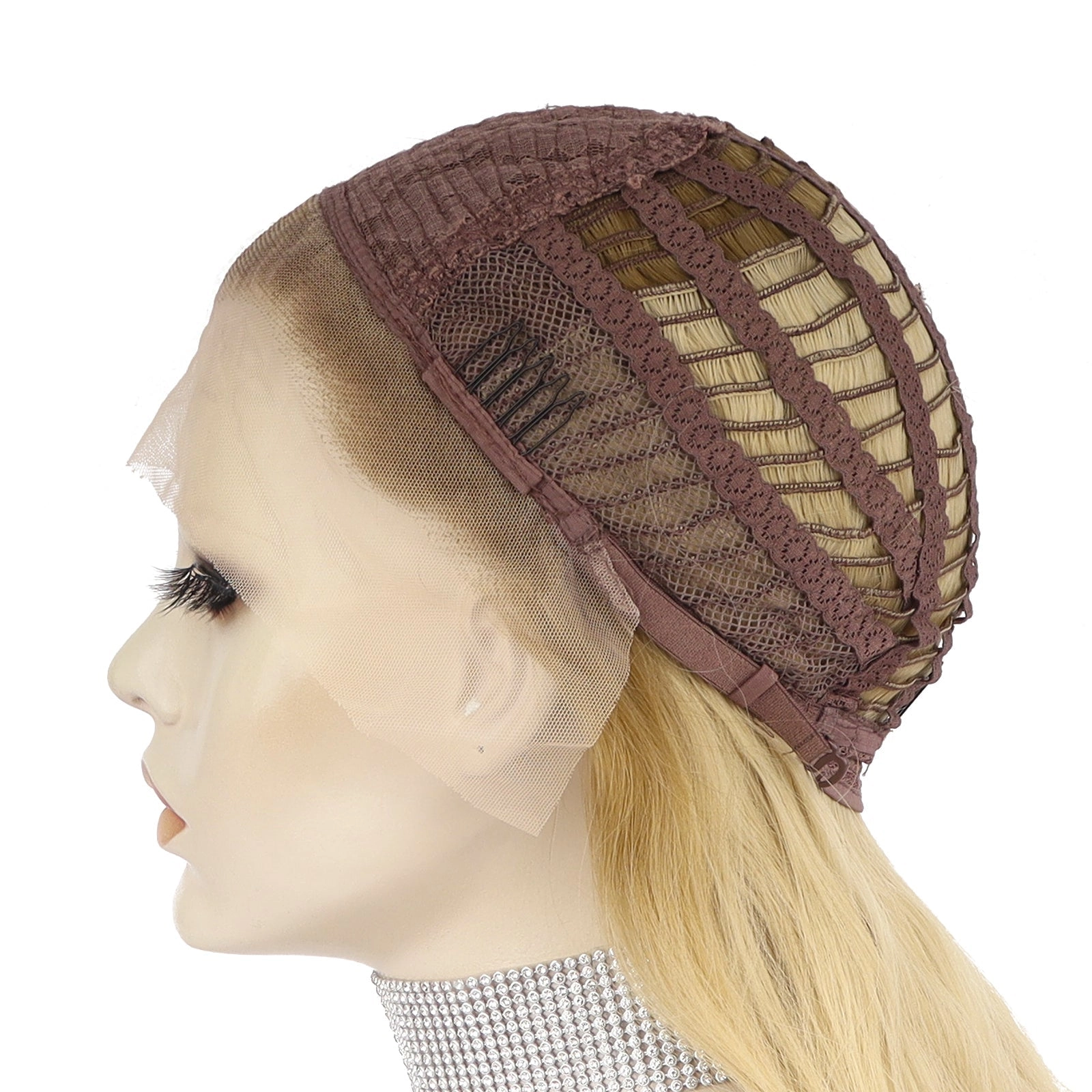 Blonde Brown Synthetic Lace Front Daily Wear Wig