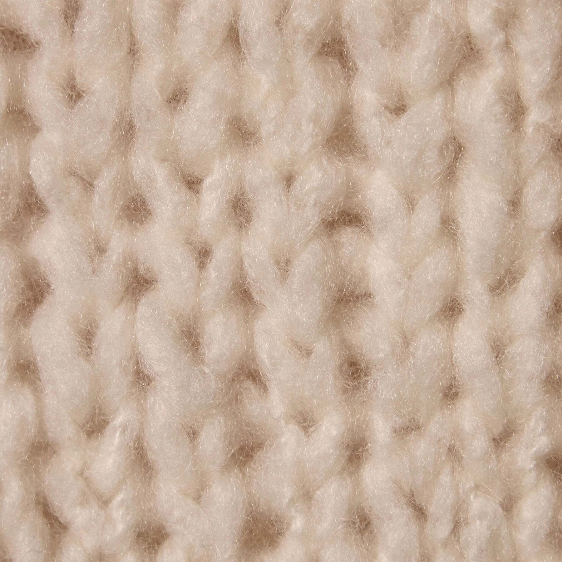 Cashmere Blend Knit Crew - Snow
