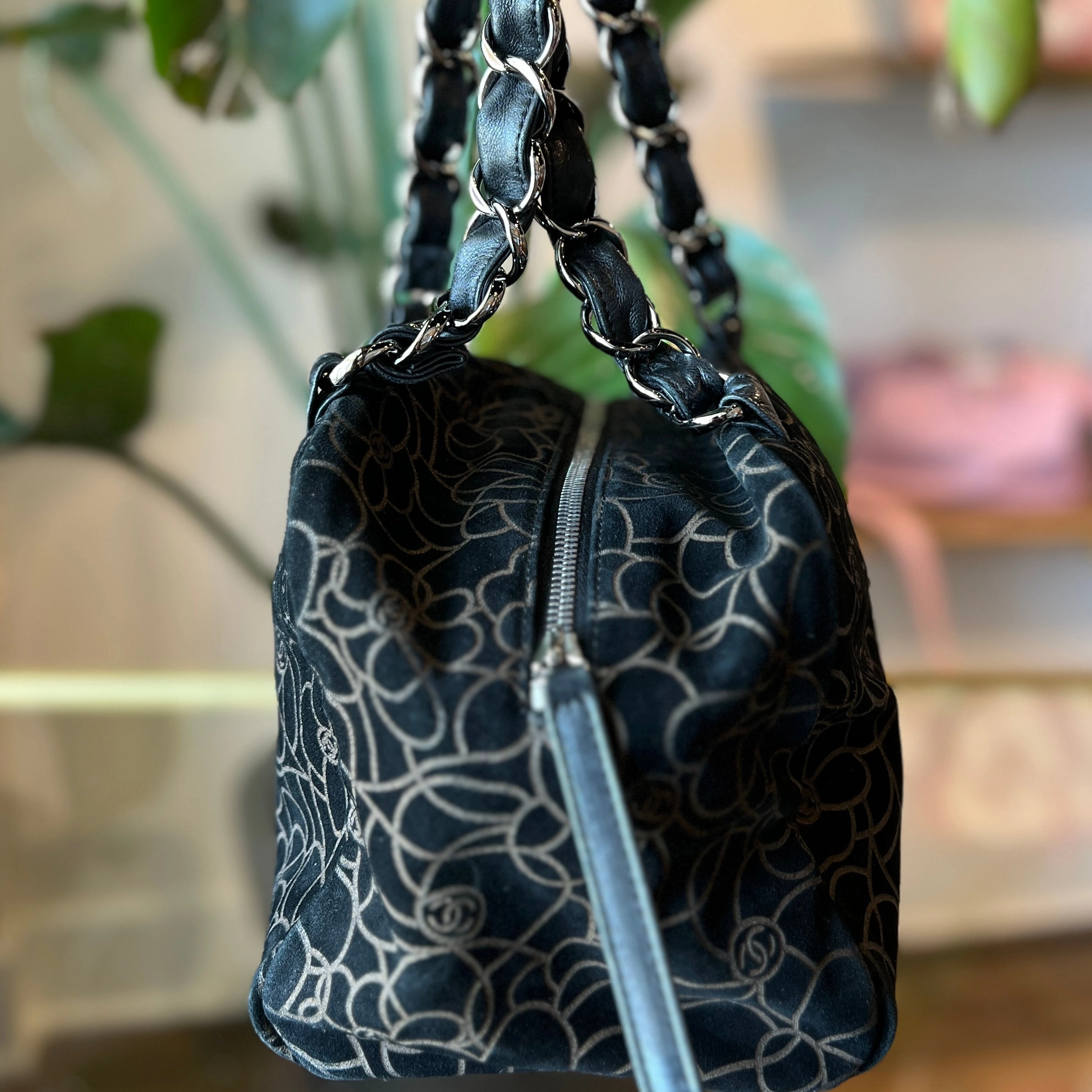 CHANEL Camellia Shoulder Bag