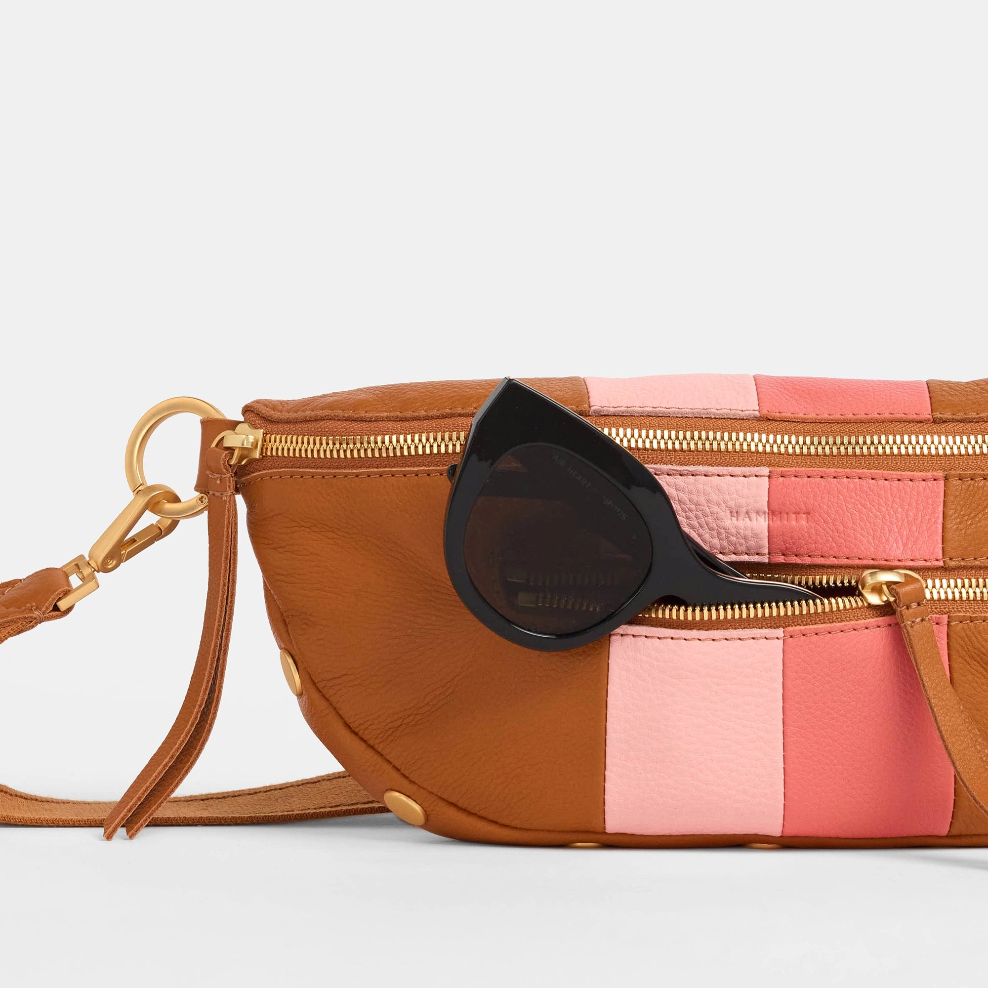 Charles Crossbody | Artist Tape/Brushed Gold | Med