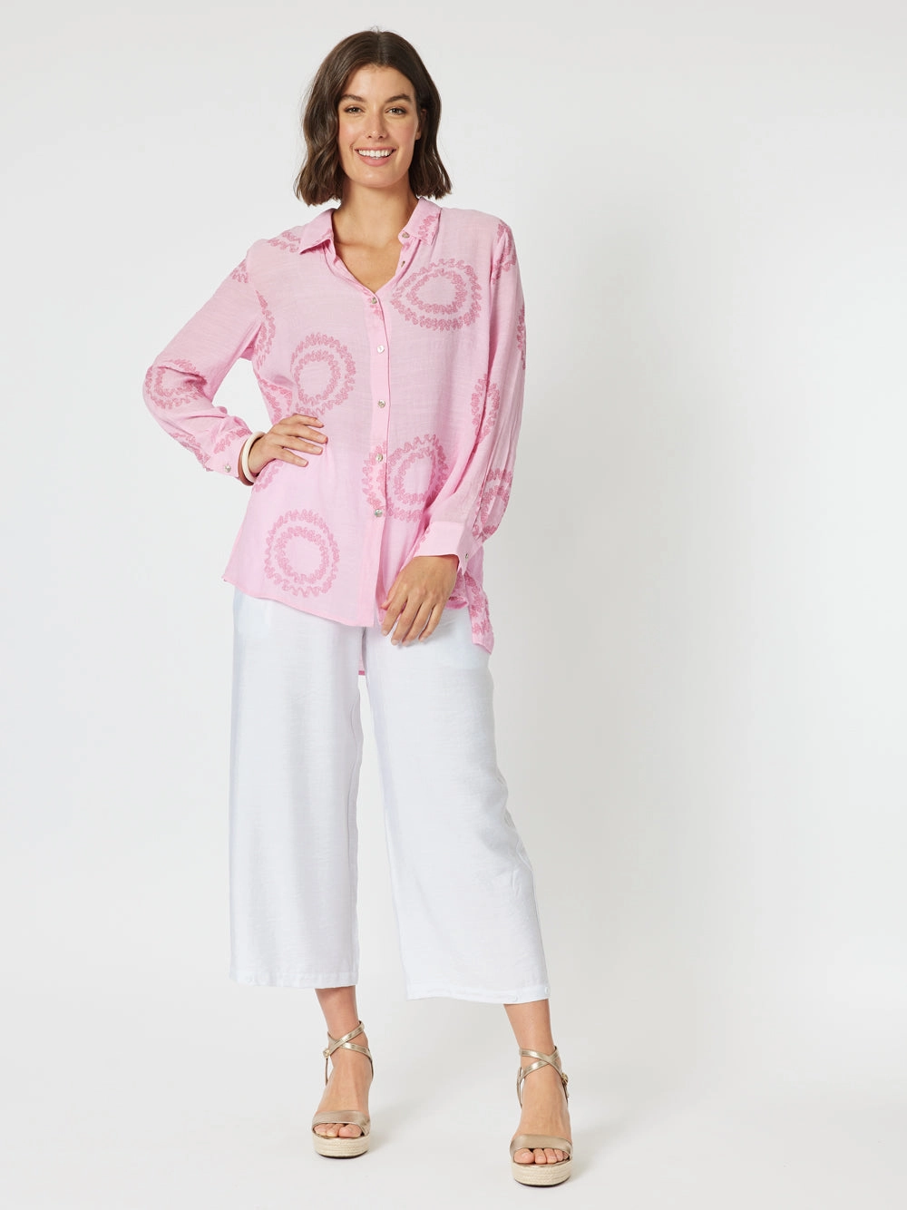 Clarity Zig Zag Shirt Pink