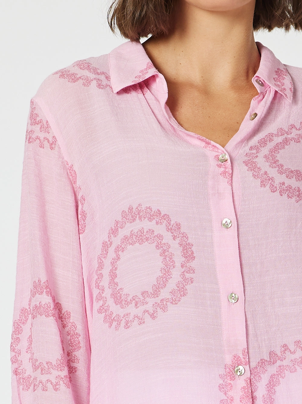 Clarity Zig Zag Shirt Pink
