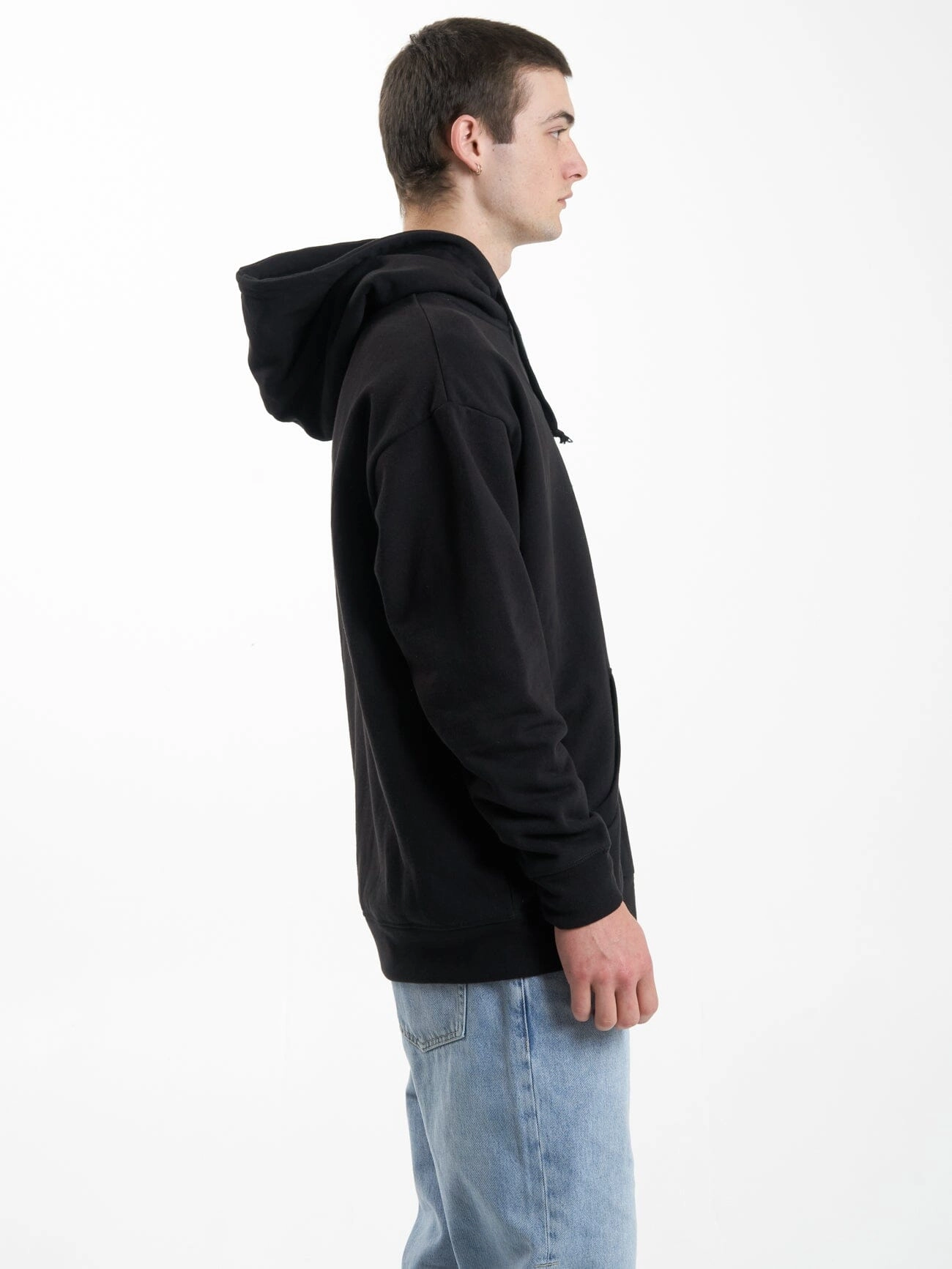 Cortex Zip Hood Fleece - Black
