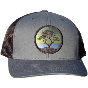Curved Brim Trucker w/ Blackout Cypress