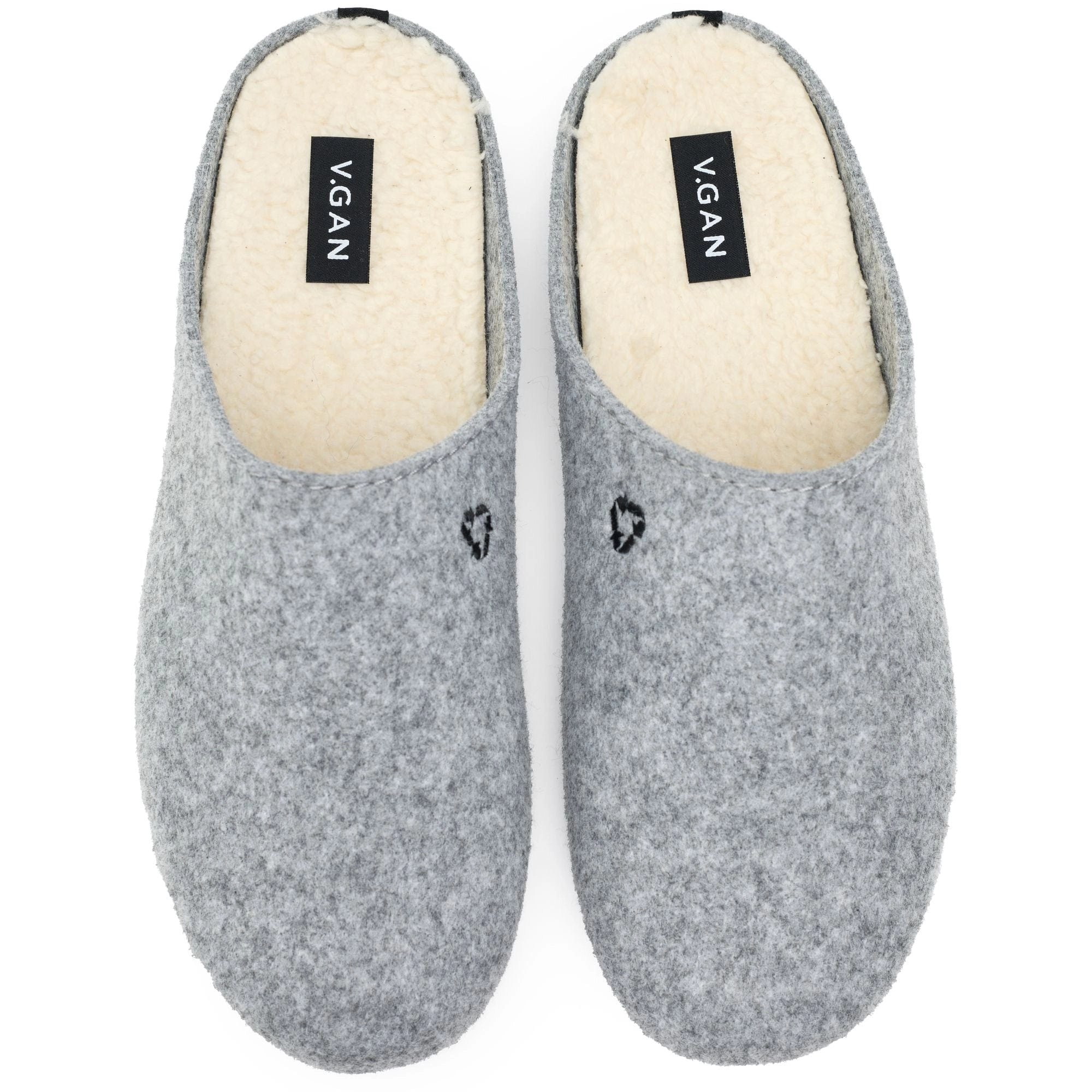 Date Women's Vegan Mule Slippers | Light Grey