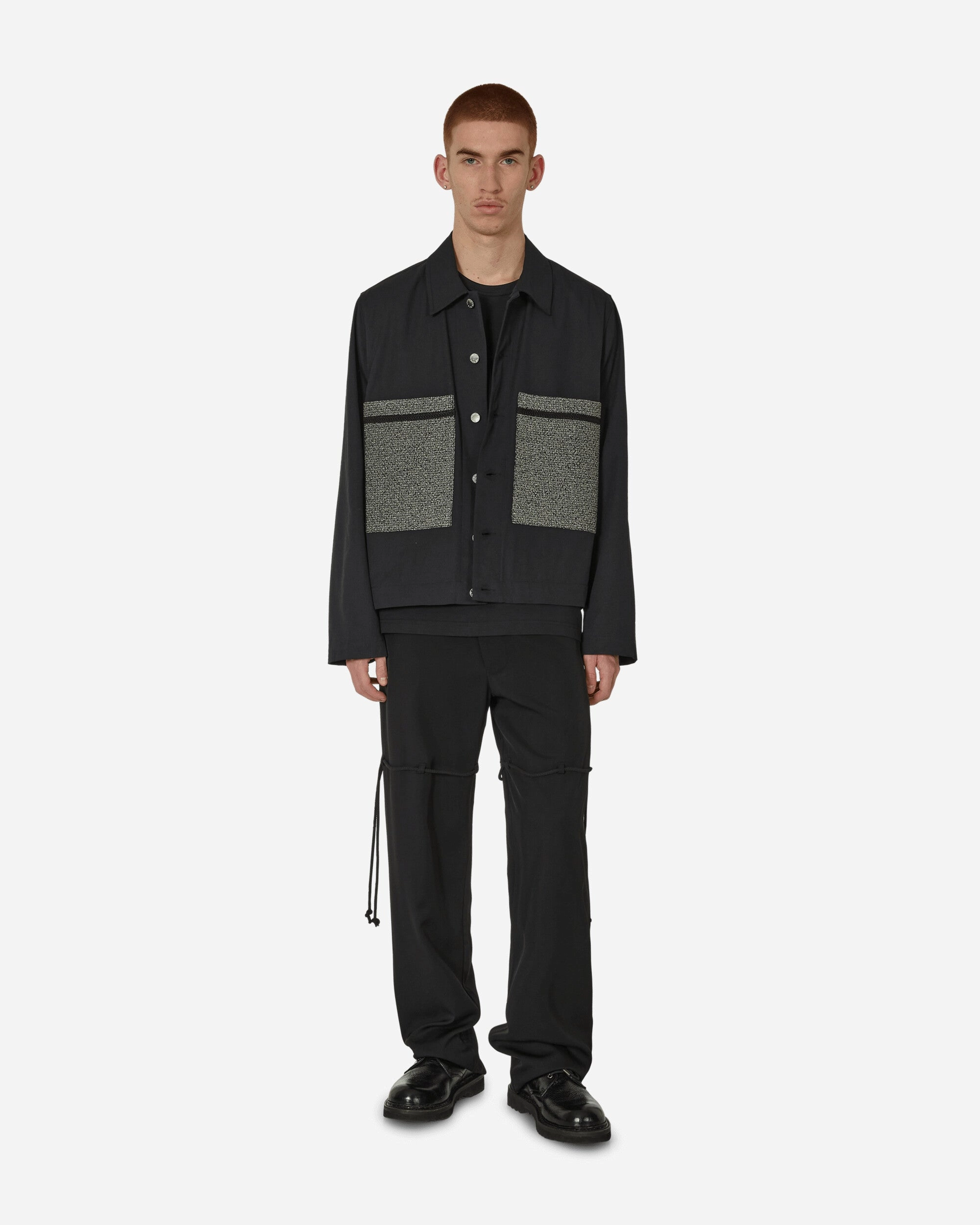 Dry Cotton Box Jacket Black