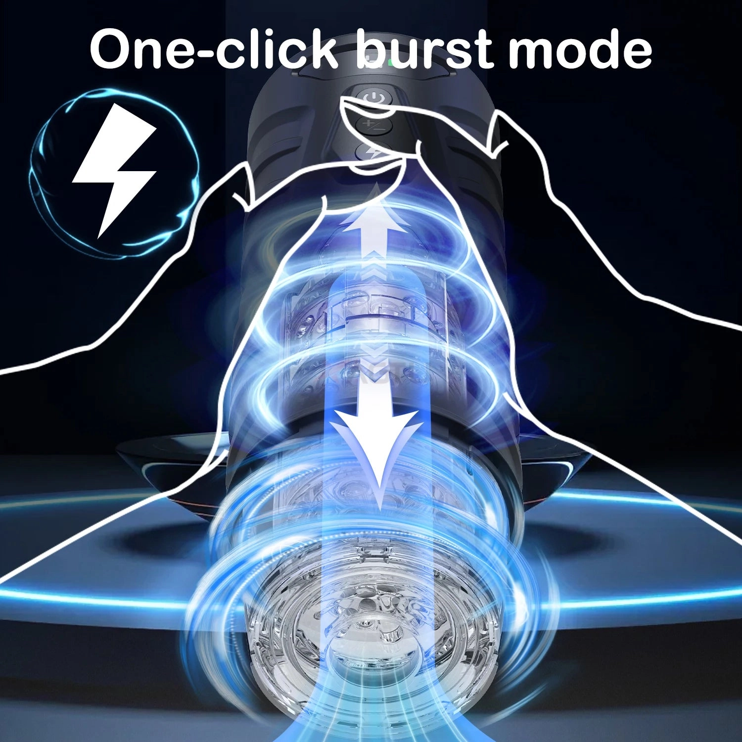 Electric Pocket Pussy 7 Telescopic Rotating Modes