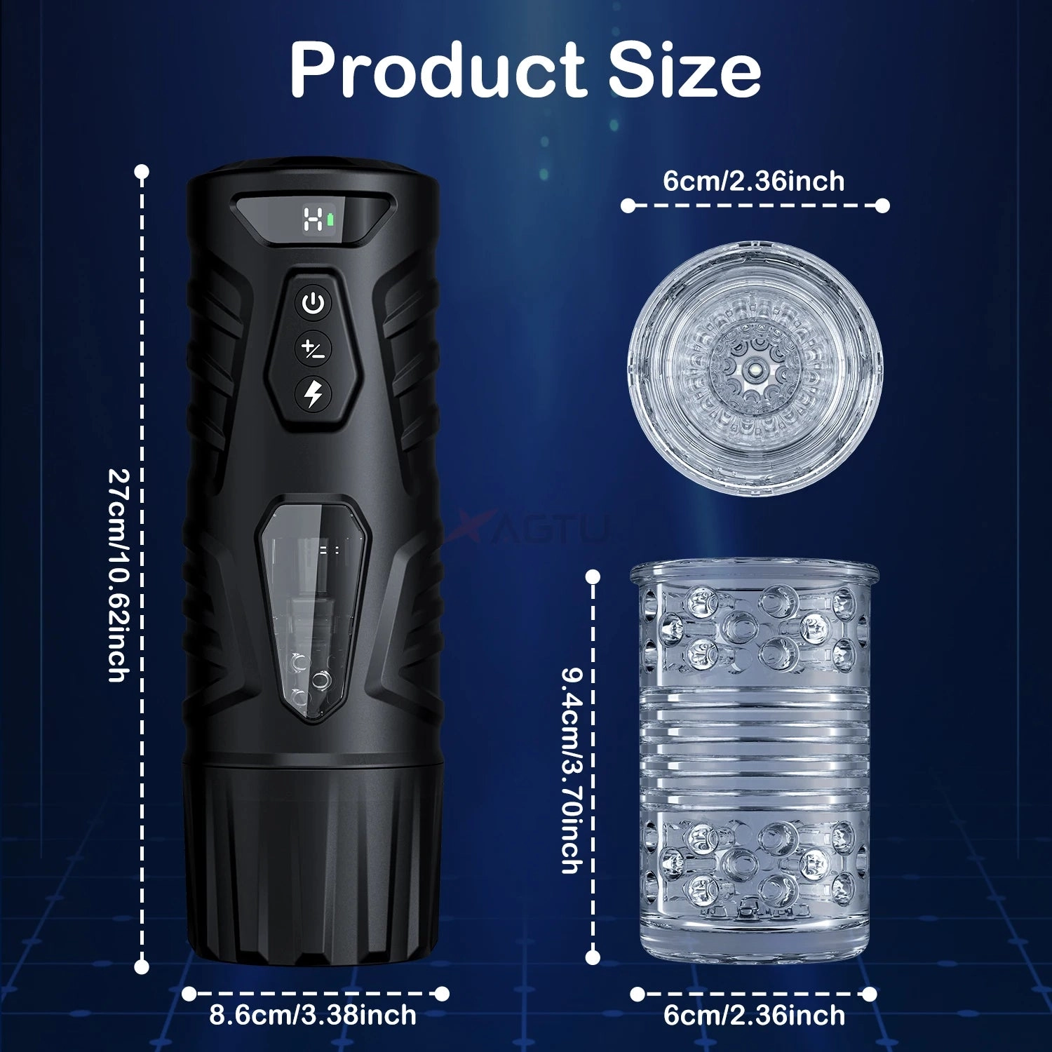 Electric Pocket Pussy 7 Telescopic Rotating Modes
