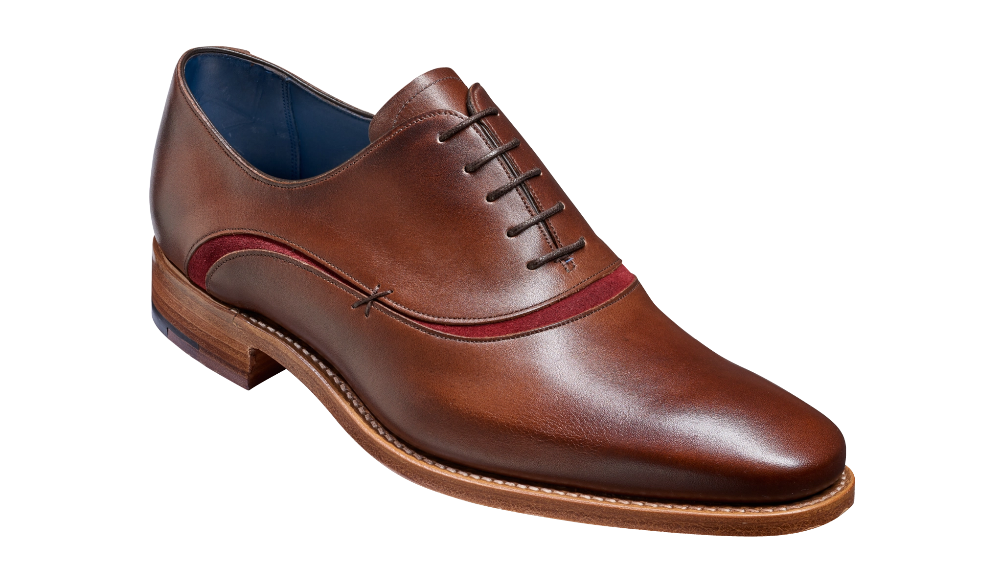 Emerson - Walnut Burgundy Suede