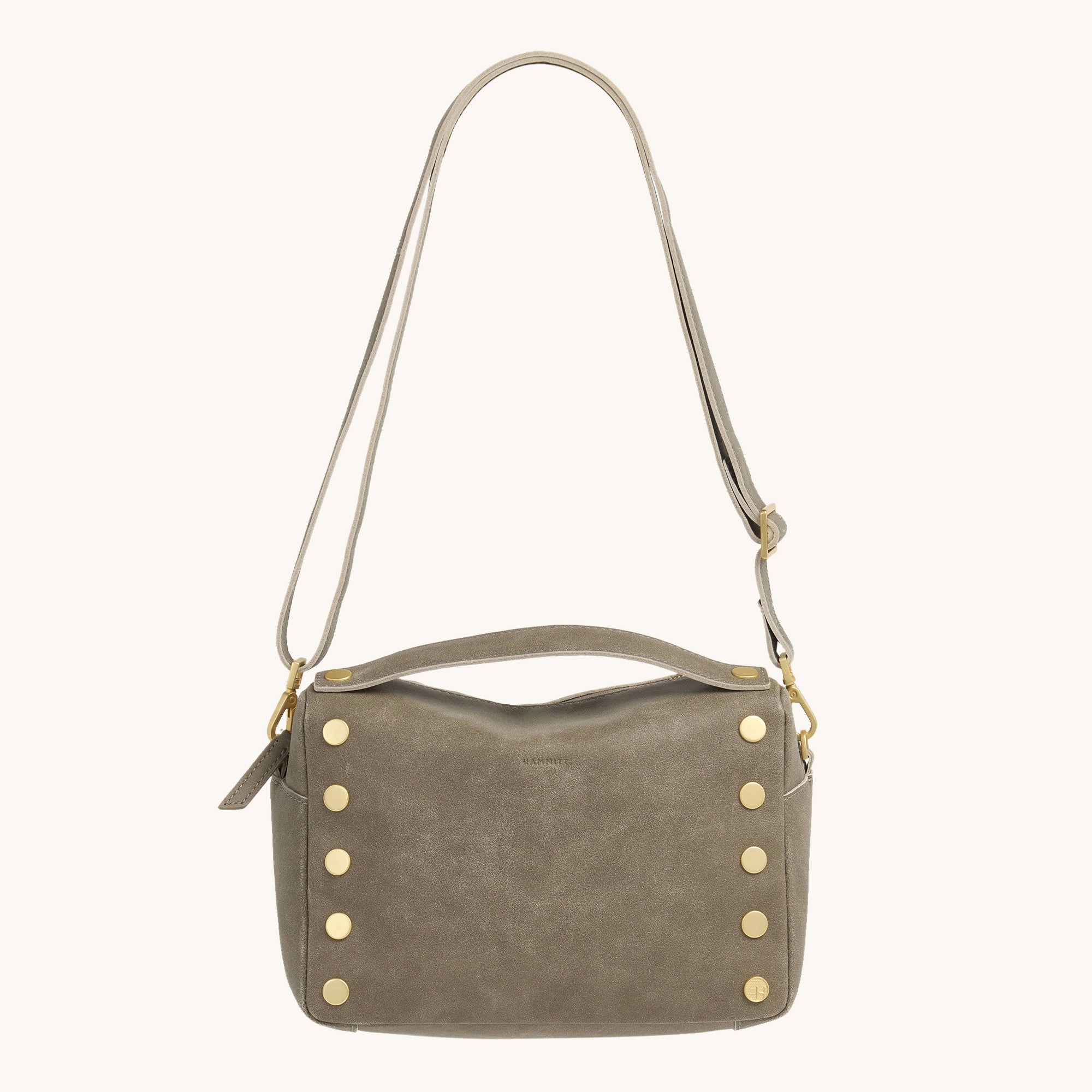 Evan Crossbody | Pewter/Brushed Gold | Med