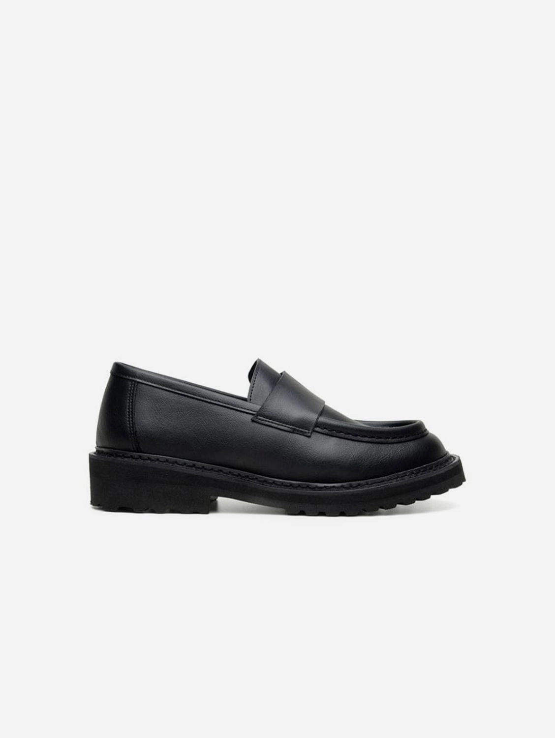 Everyday Unisex Vegan Leather Loafers | Black