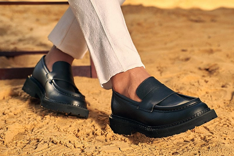 Everyday Unisex Vegan Leather Loafers | Black