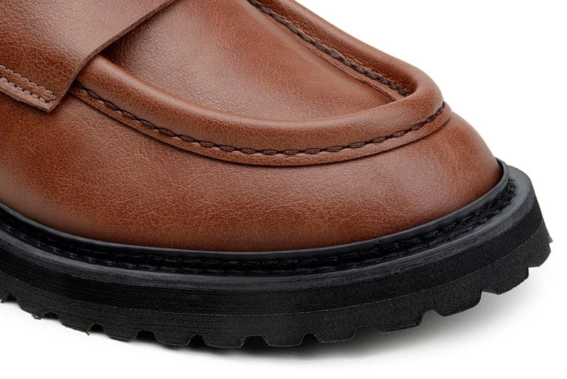 Everyday Unisex Vegan Leather Loafers | Brown
