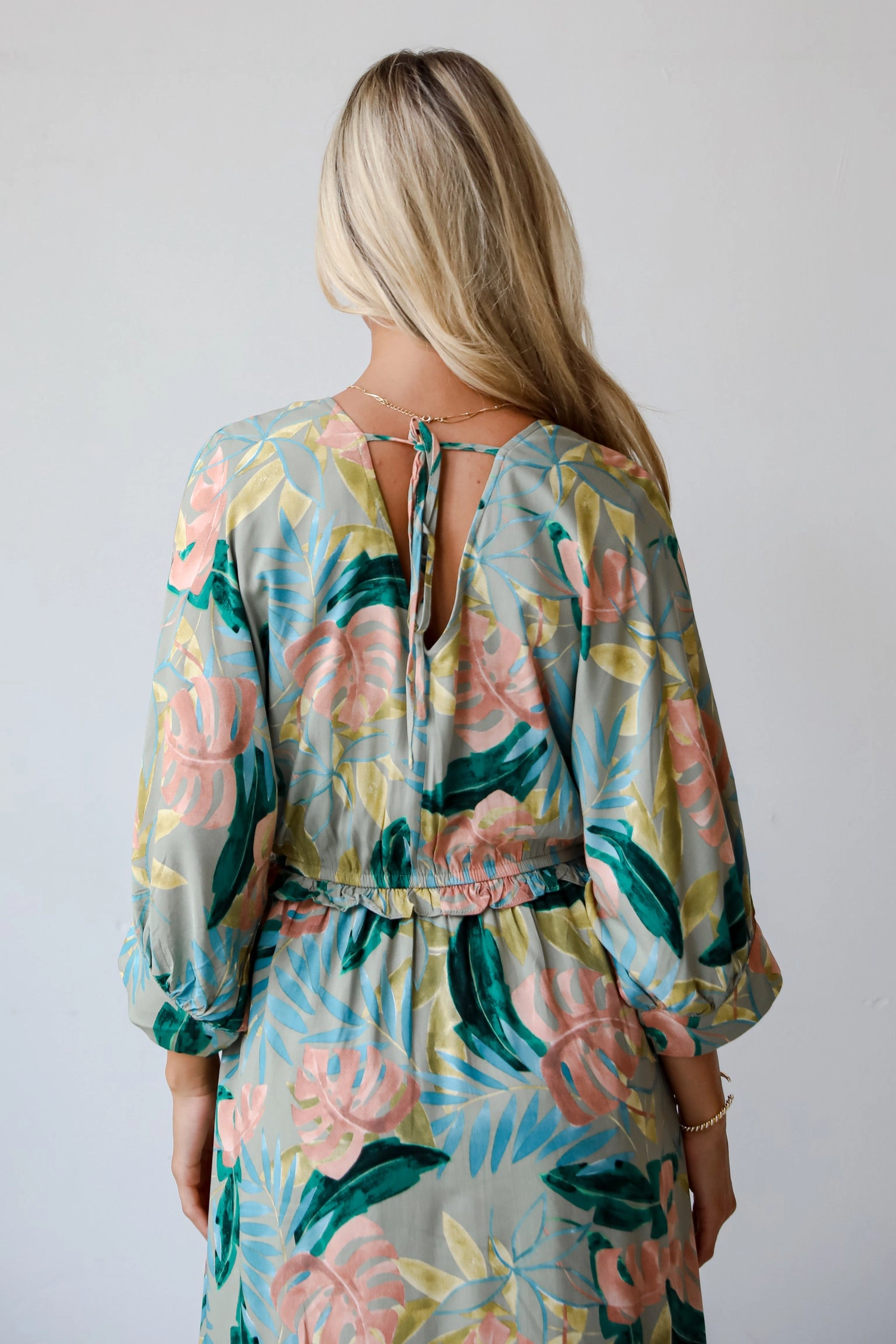 FINAL SALE - Bound For Paradise Sage Maxi Dress