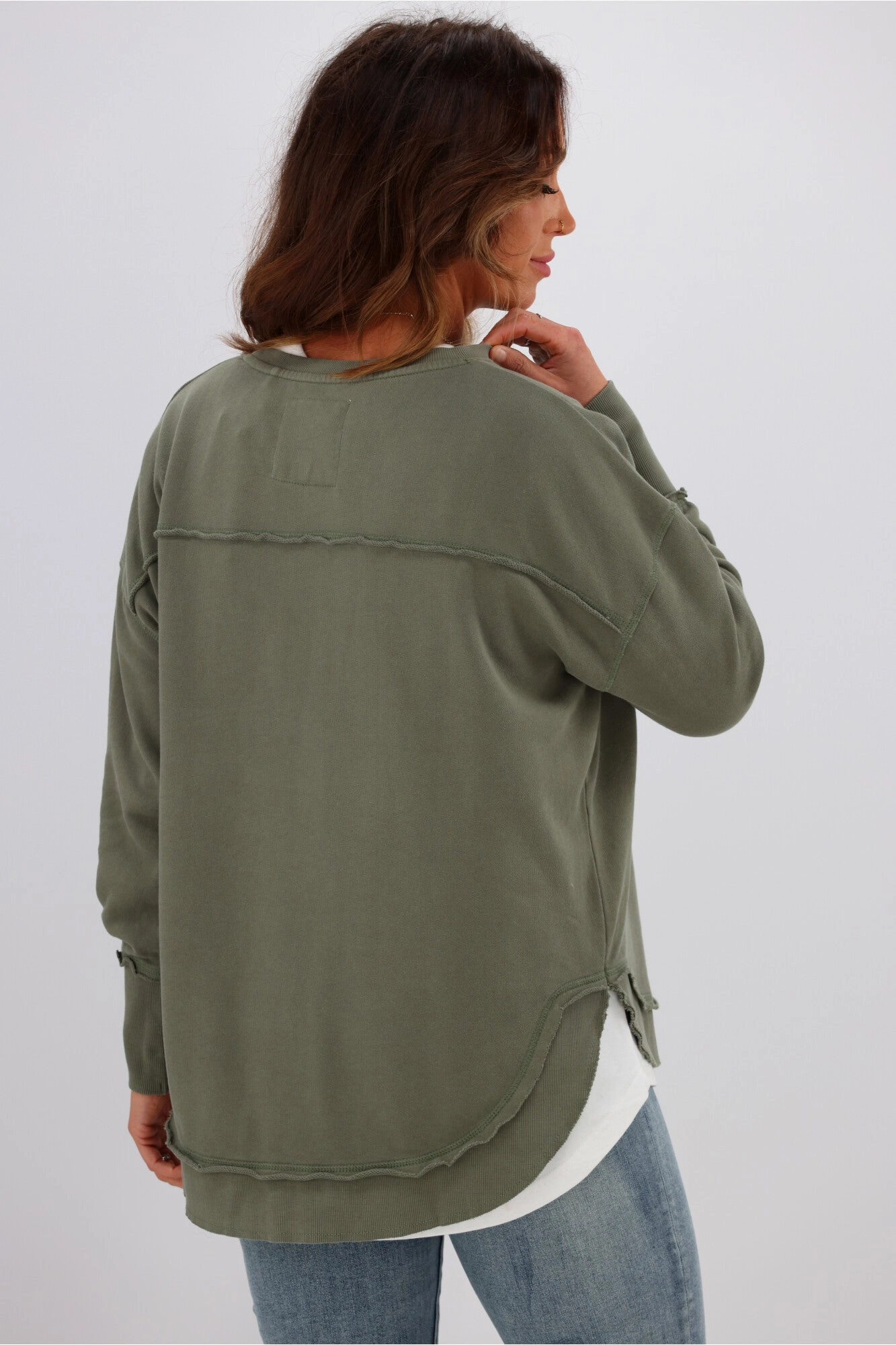 Foxwood Delilah Crew Khaki