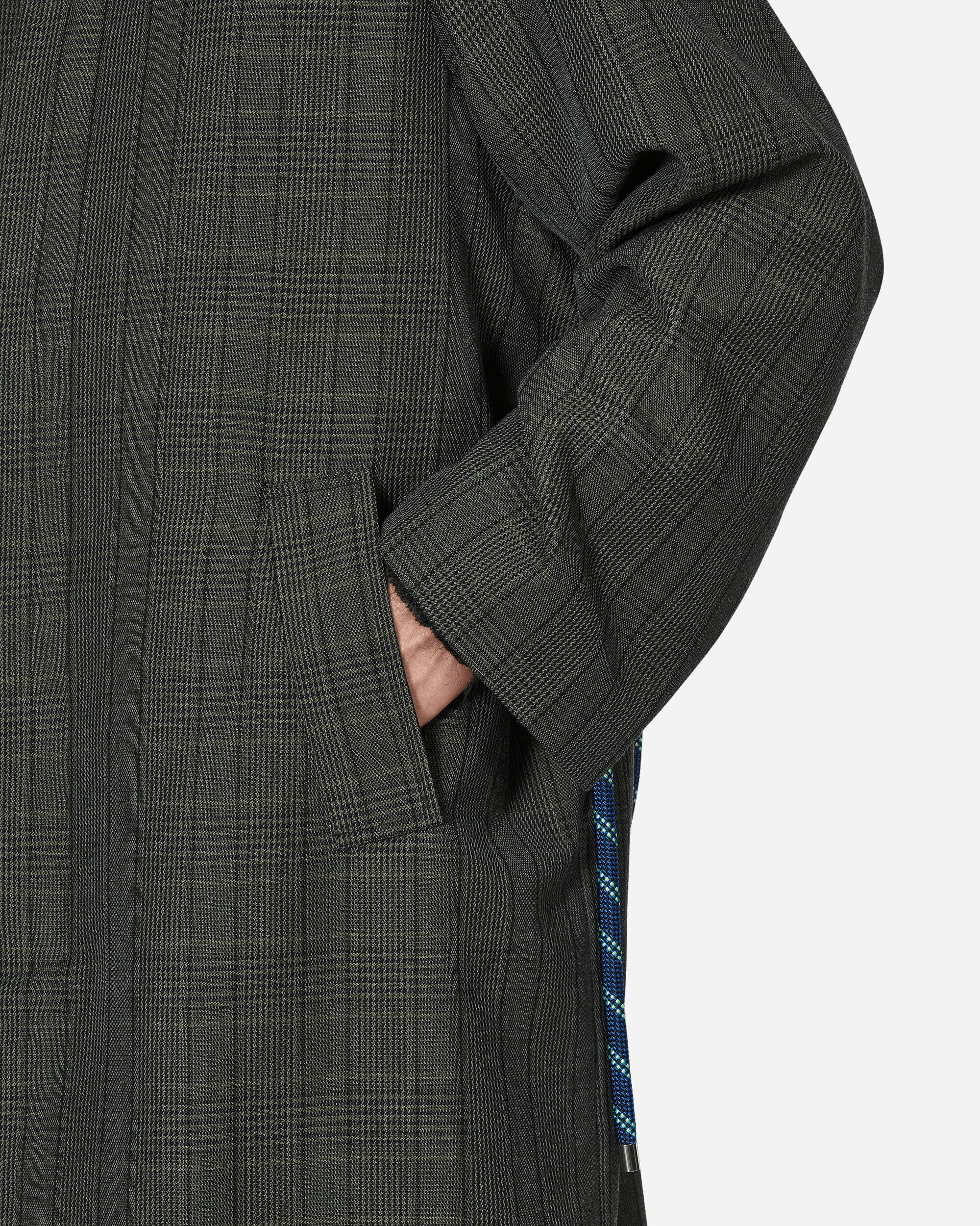 Glen Check Mac Coat Charcoal
