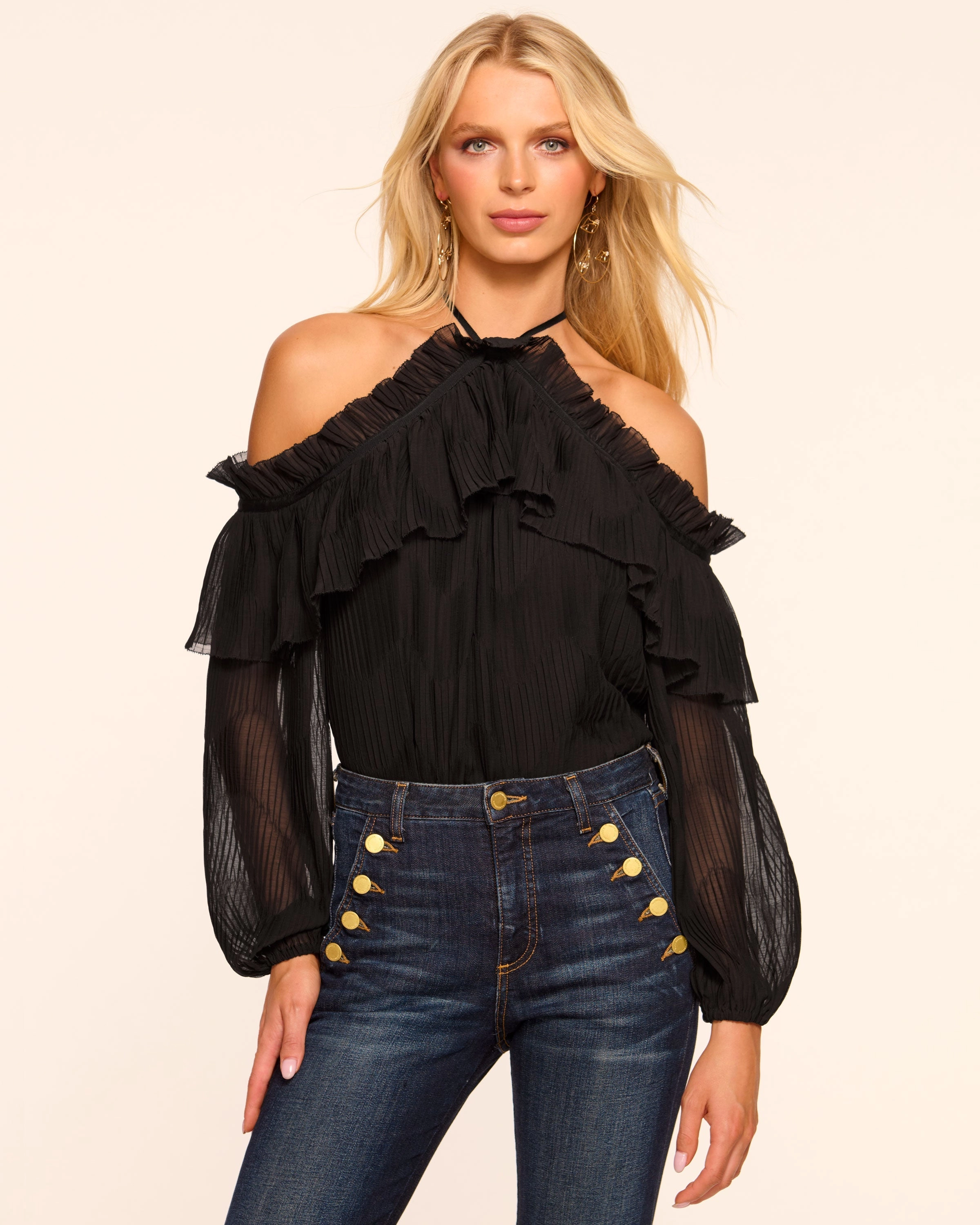 Haisley Cold Shoulder Blouse