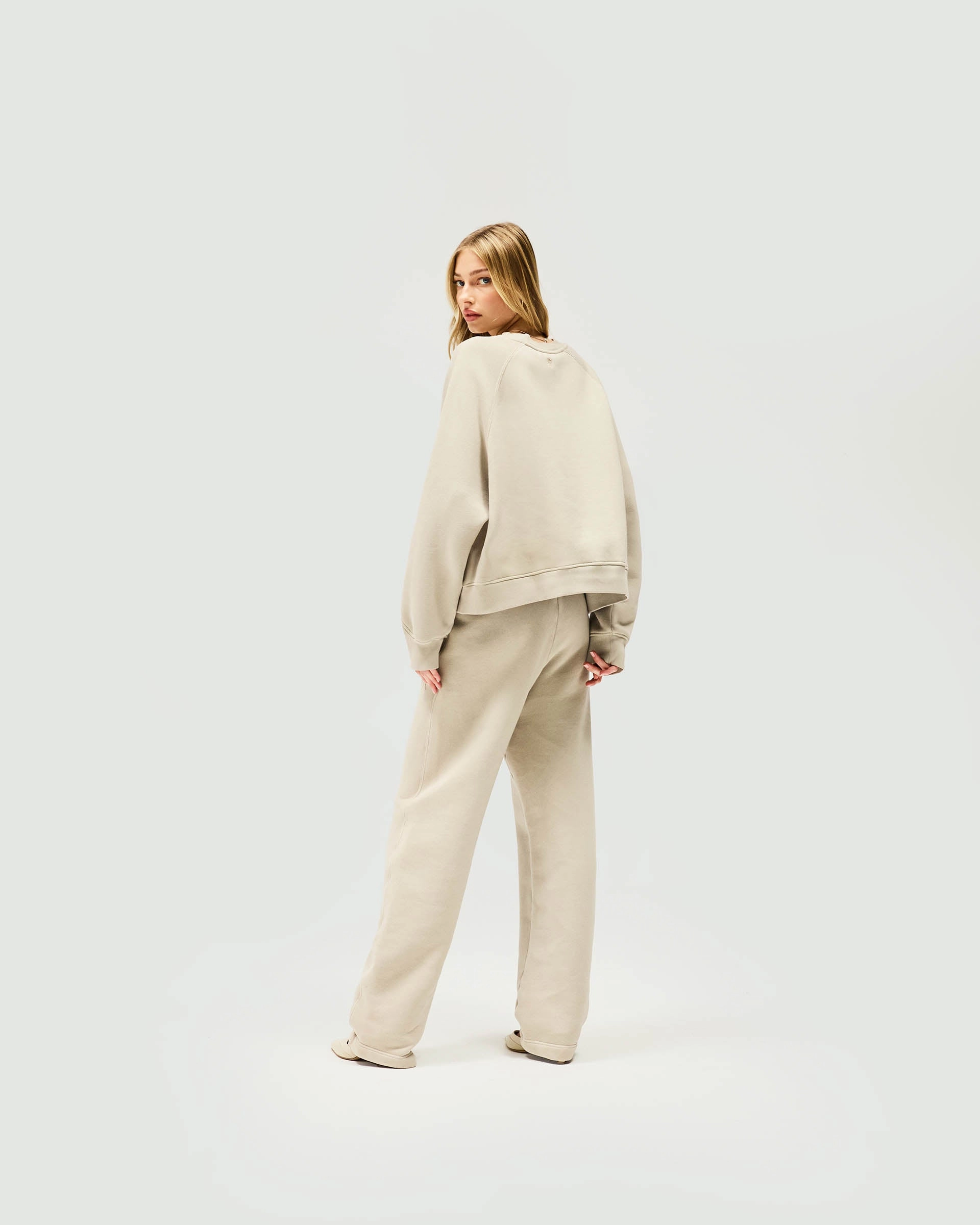 Initial V Notch Sweater - Storm