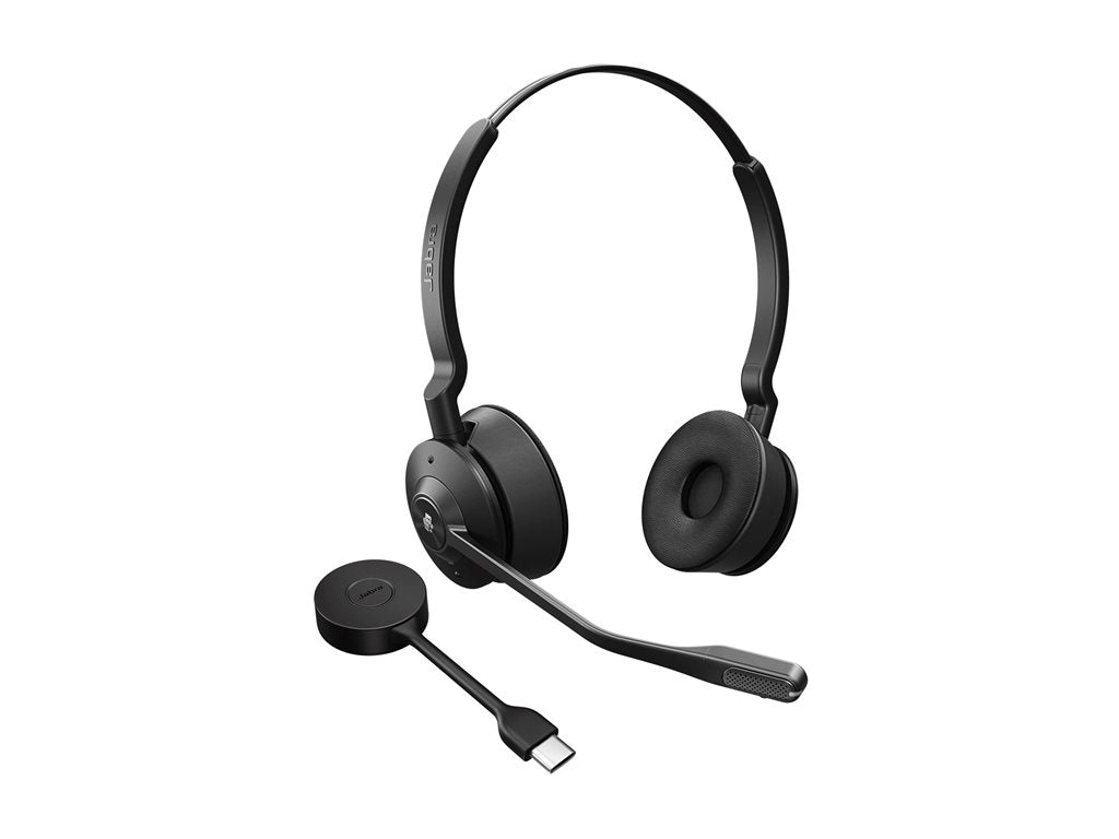 Jabra Engage 55 SE Stereo - Headset - on-ear - DECT - wireless - USB-C via DECT adapter - Certified for Microsoft Teams 9659-470-125