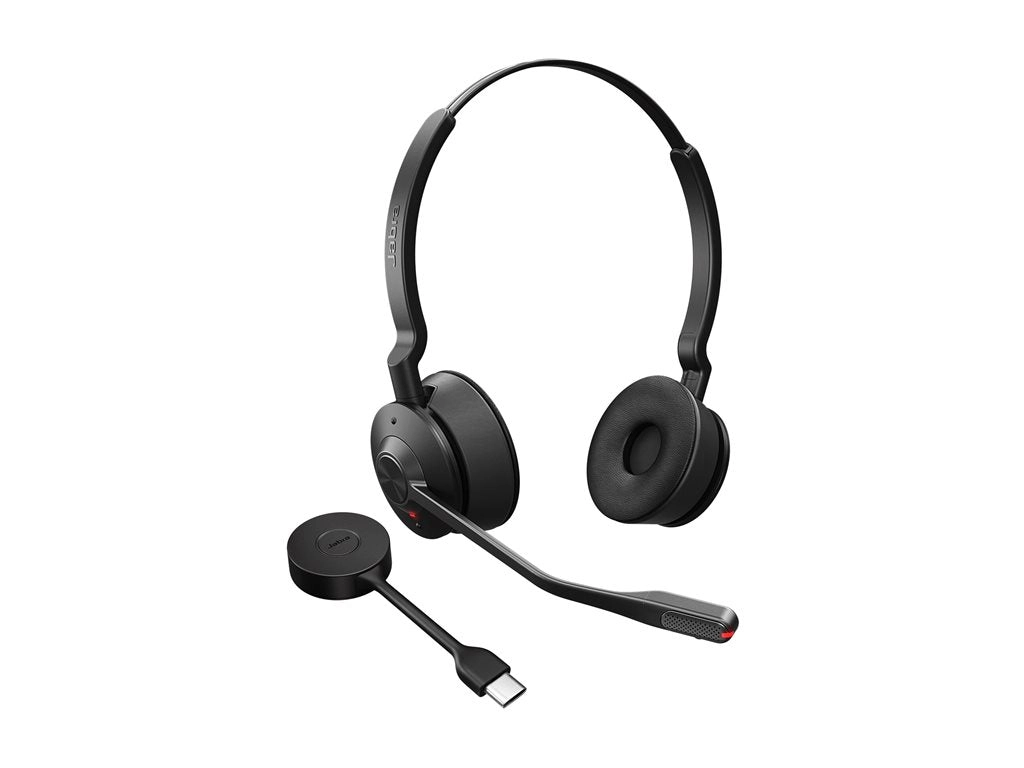 Jabra Engage 55 SE Stereo - Headset - on-ear - DECT - wireless - USB-C via DECT adapter - UC certified 9659-430-125