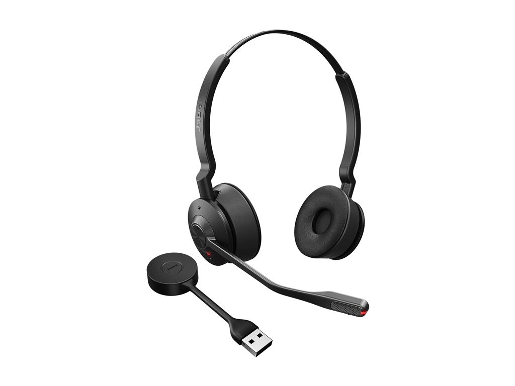 Jabra Engage 55 SE Stereo (Low Power) - Headset - on-ear - DECT - wireless - USB-A via DECT adapter - UC certified 9659-410-125-1