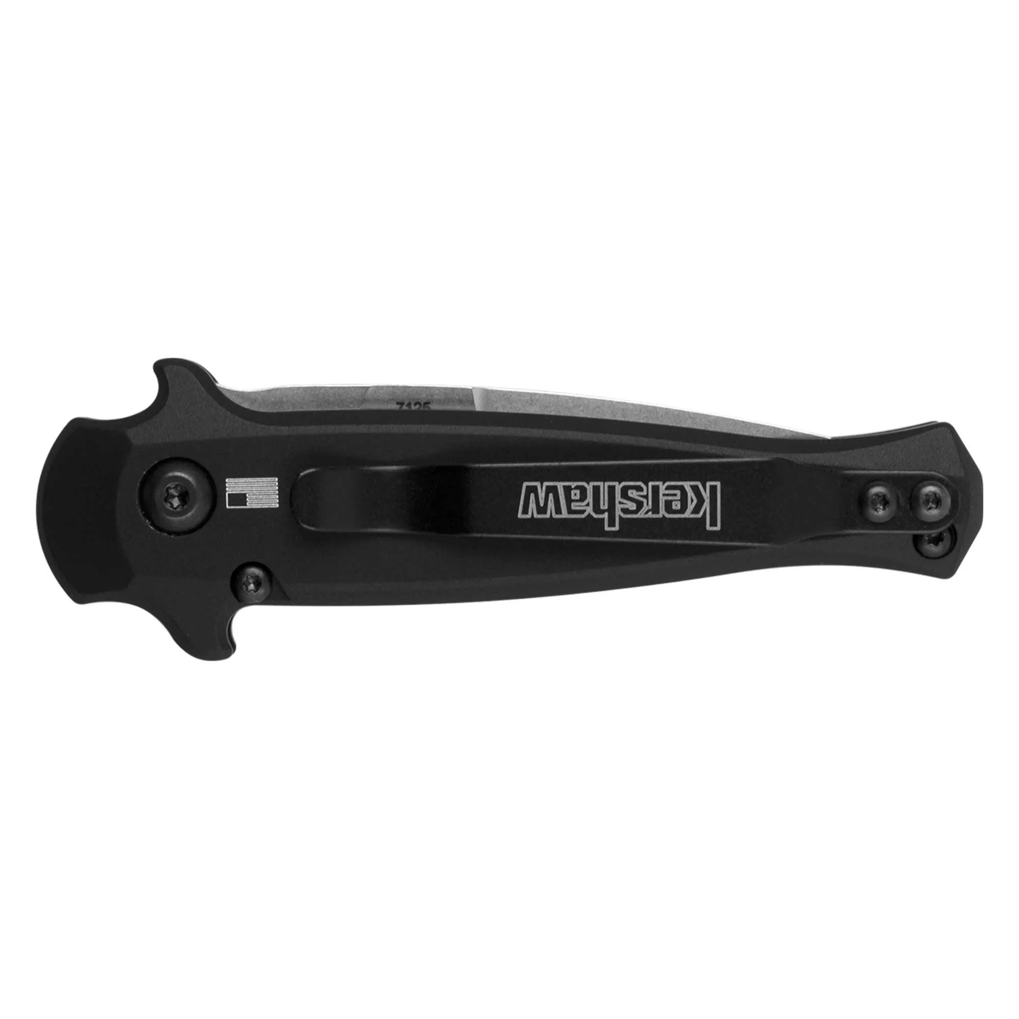 Kershaw Pocket Knife - Launch 12 Stiletto Spear Point Plain Edge Steel Blade | KW7125