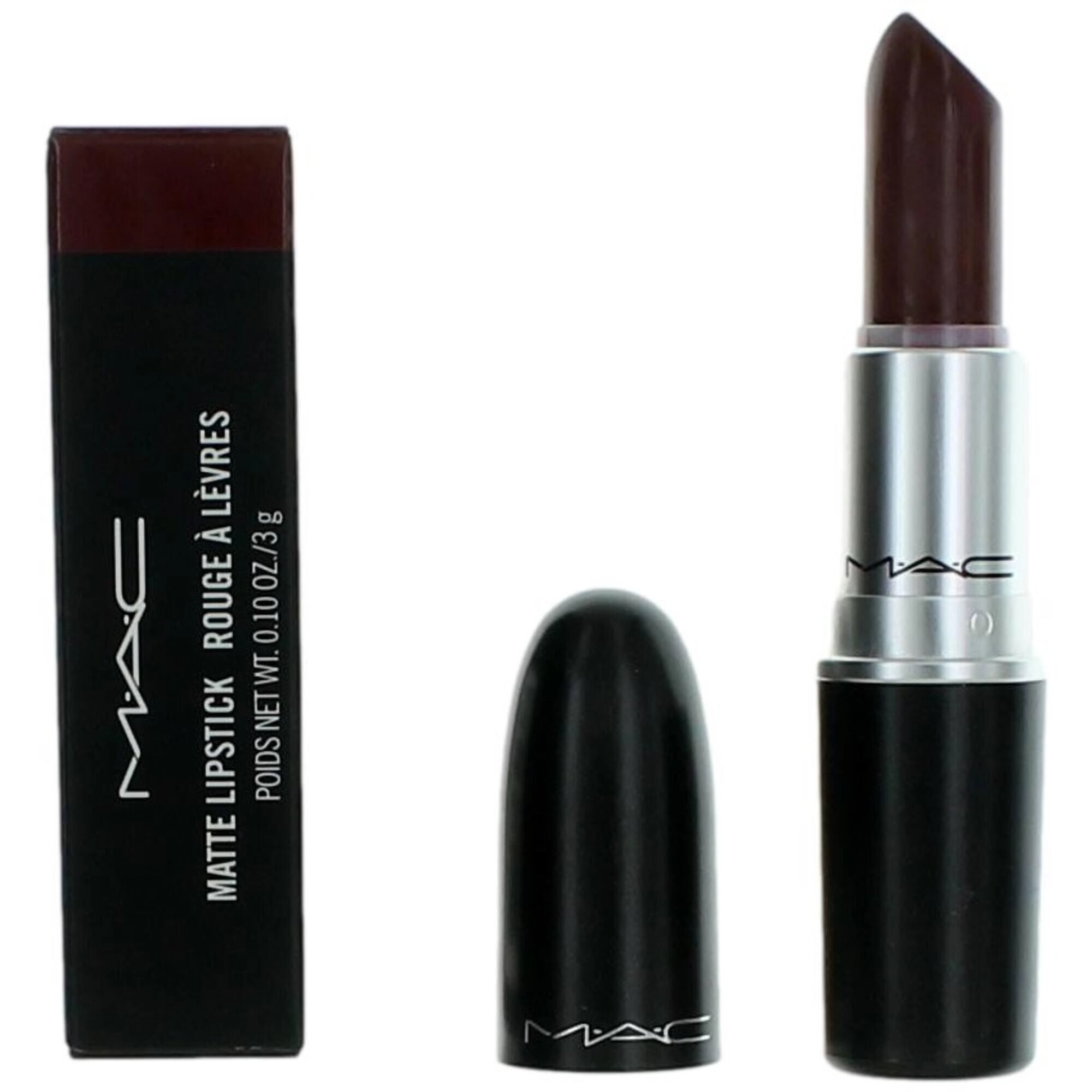 MAC Women's Matte Lipstick - Creamy Finish Long-Wearing, 613 Sin, 0.10 oz