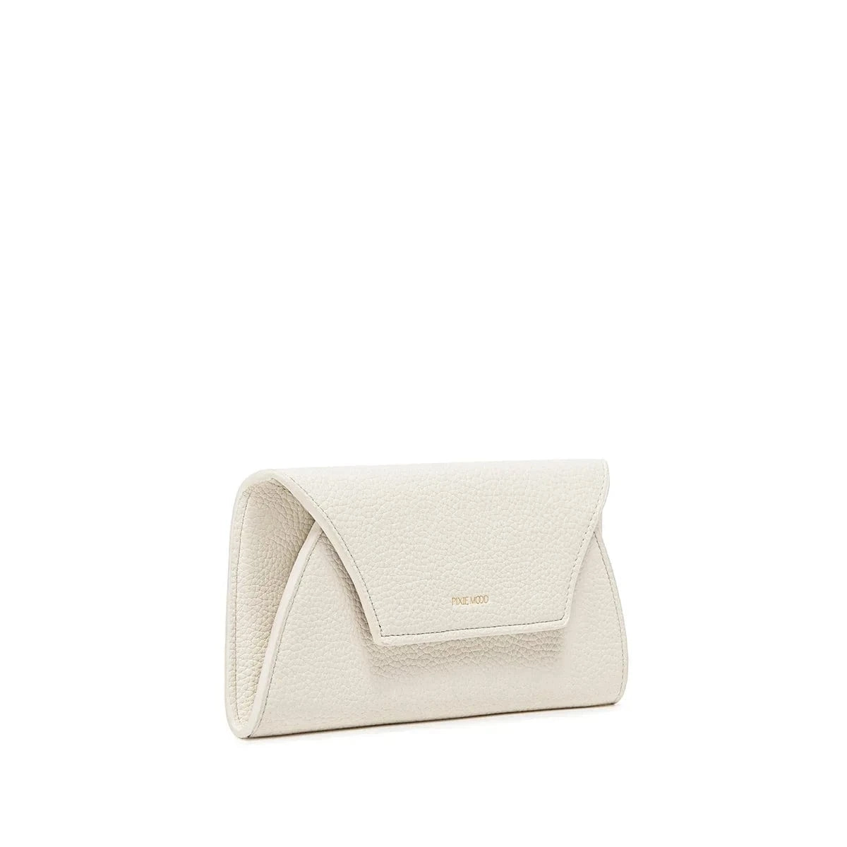 Mavis Vegan Leather Wallet | Coconut Cream Pebbled