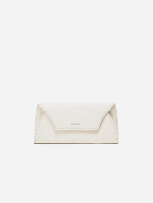 Mavis Vegan Leather Wallet | Coconut Cream Pebbled