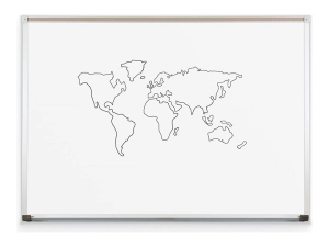 MooreCo Dura-Rite - Whiteboard - wall mountable - 48 in x 35.98 in - high pressure laminate (HPL) - white 212AC