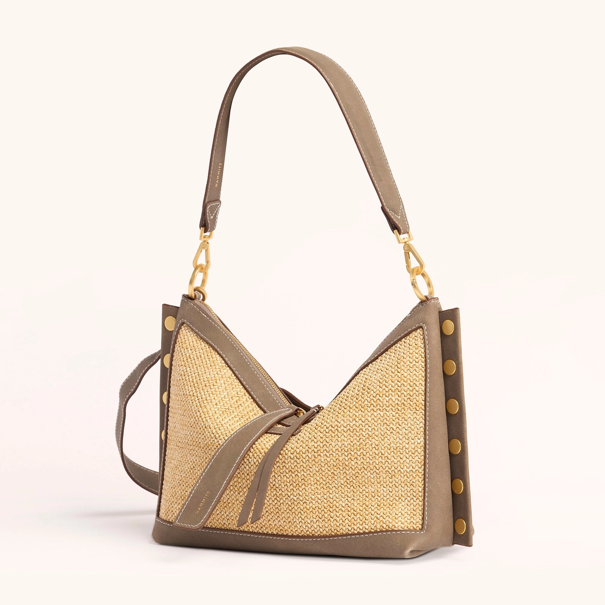 Mr. G | Pewter Raffia/Brushed Gold | Med
