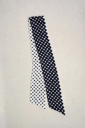 Navy Spot Silk Necktie