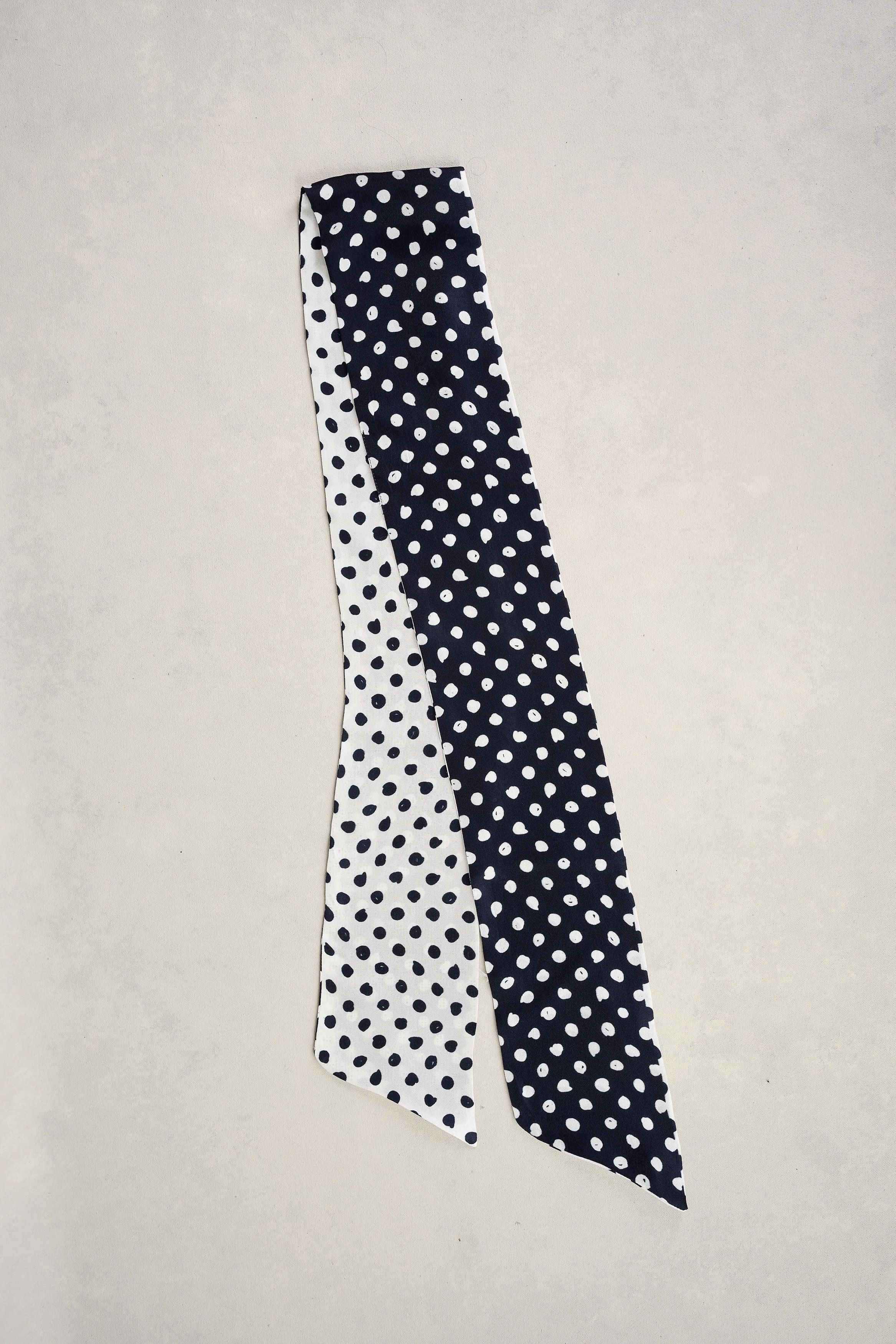 Navy Spot Silk Necktie