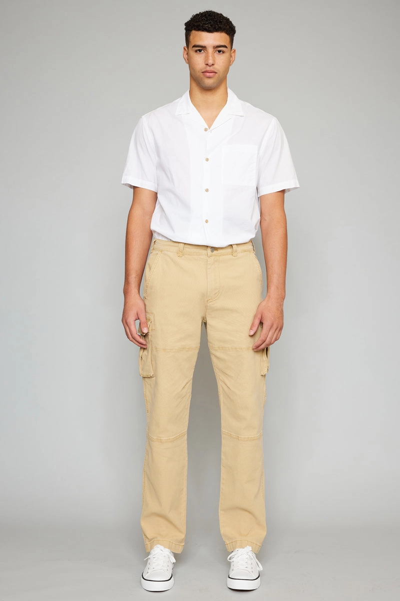 Nelson Camel Relaxed Cargo Pants - Men