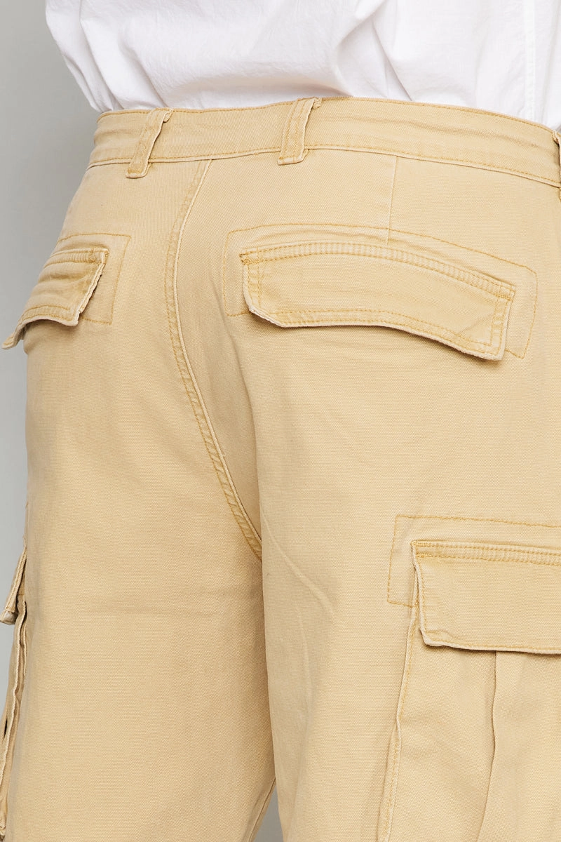 Nelson Camel Relaxed Cargo Pants - Men