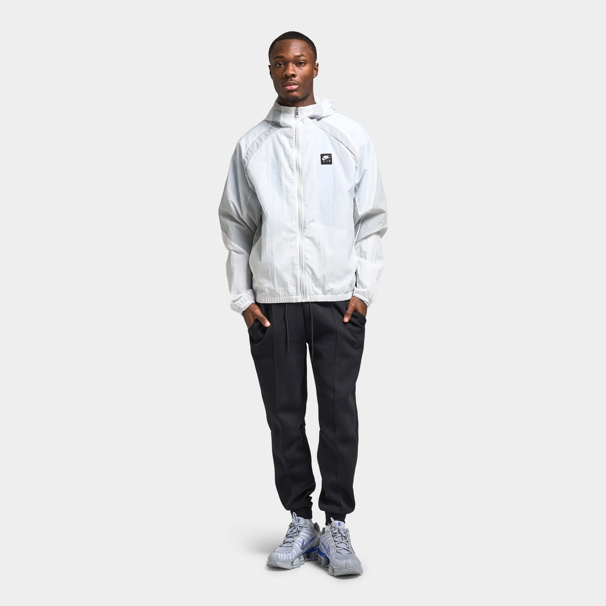 Nike Air Woven Jacket Photon Dust / Lt Smoke Grey - Black