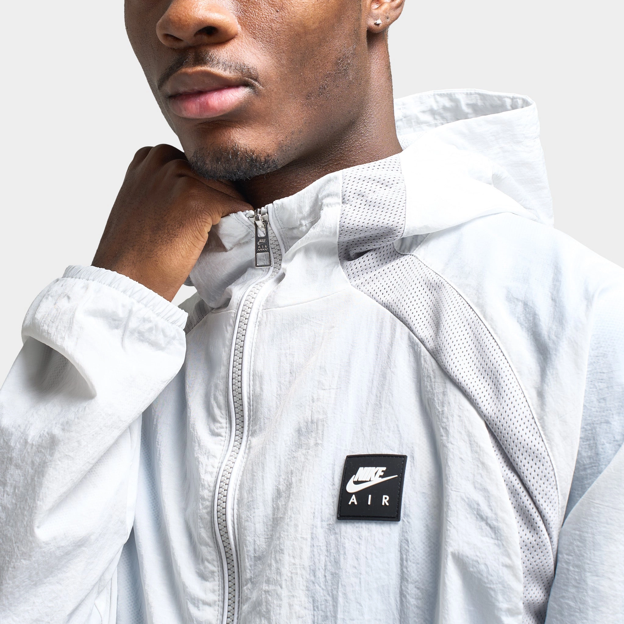 Nike Air Woven Jacket Photon Dust / Lt Smoke Grey - Black