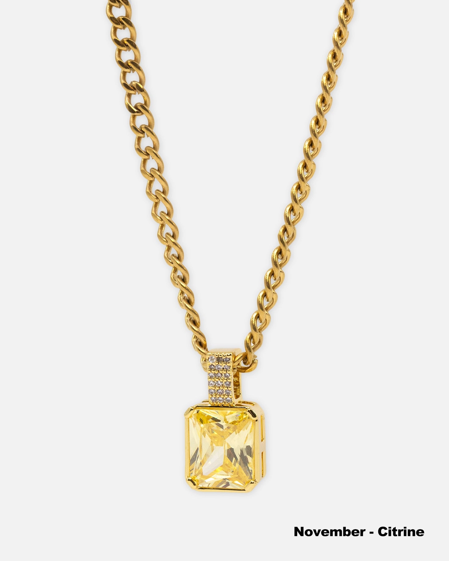 NXS Birthstone Pendant Iced Multi